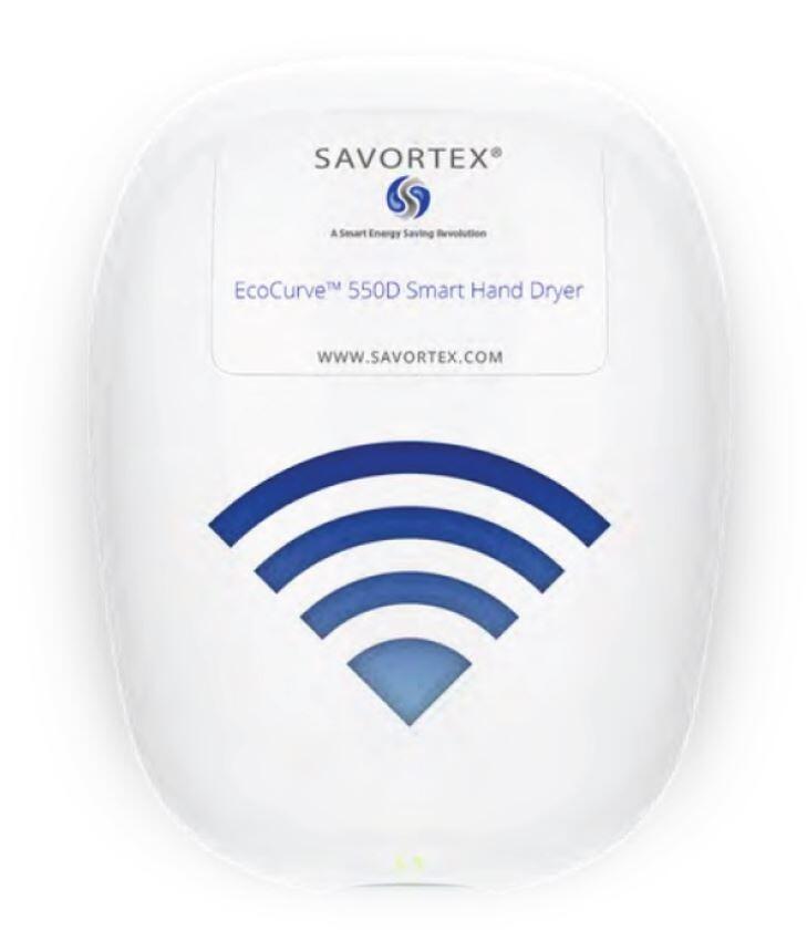 SAVORTEX EcoCurve 550D Smart Hand Dryer - White - SAVortex