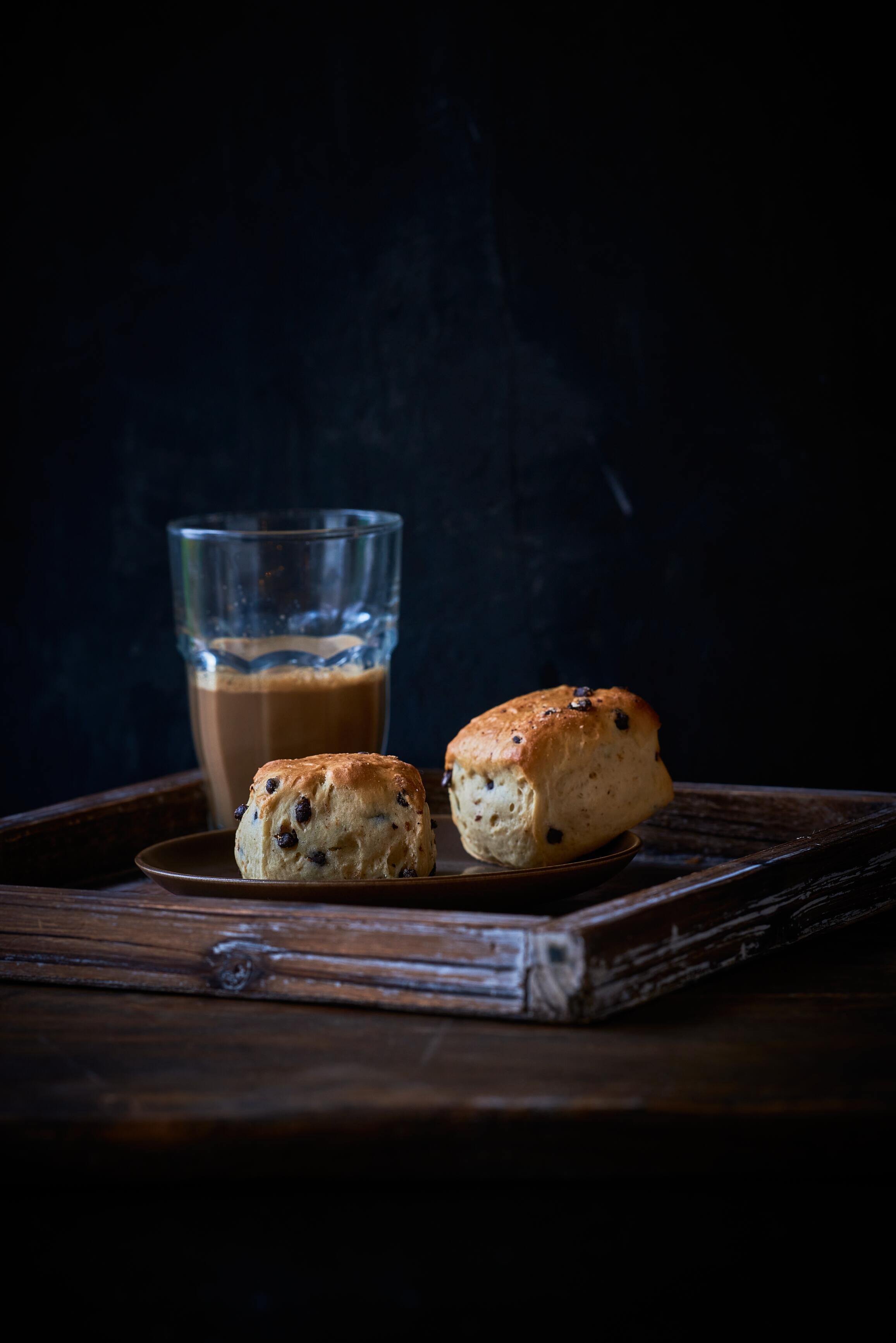 Scone m/chokolade image.