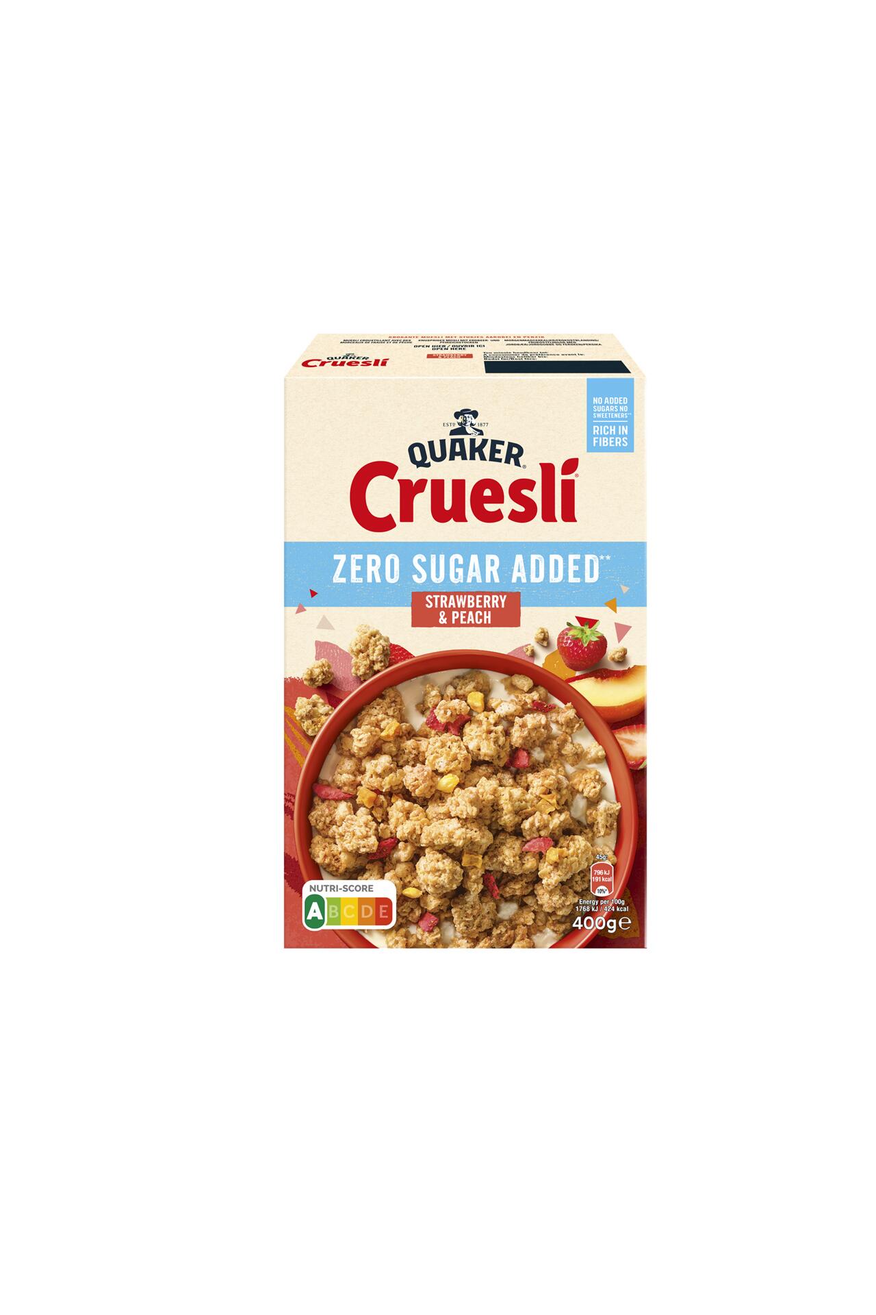 Quaker Cruesli ZSA Straw/Peach 400g image.