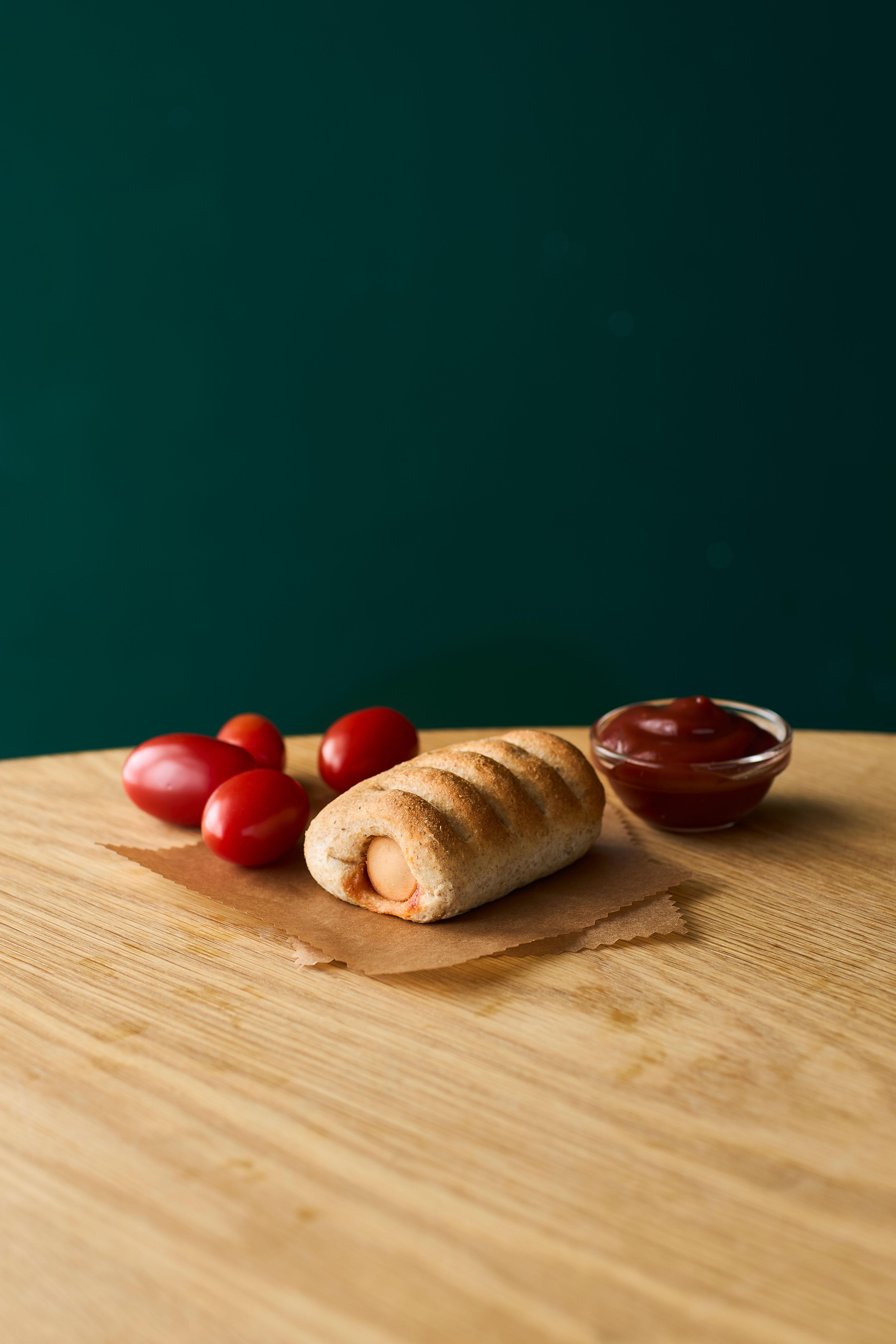 Groft Kyllingepølsehorn m/ketchup image.