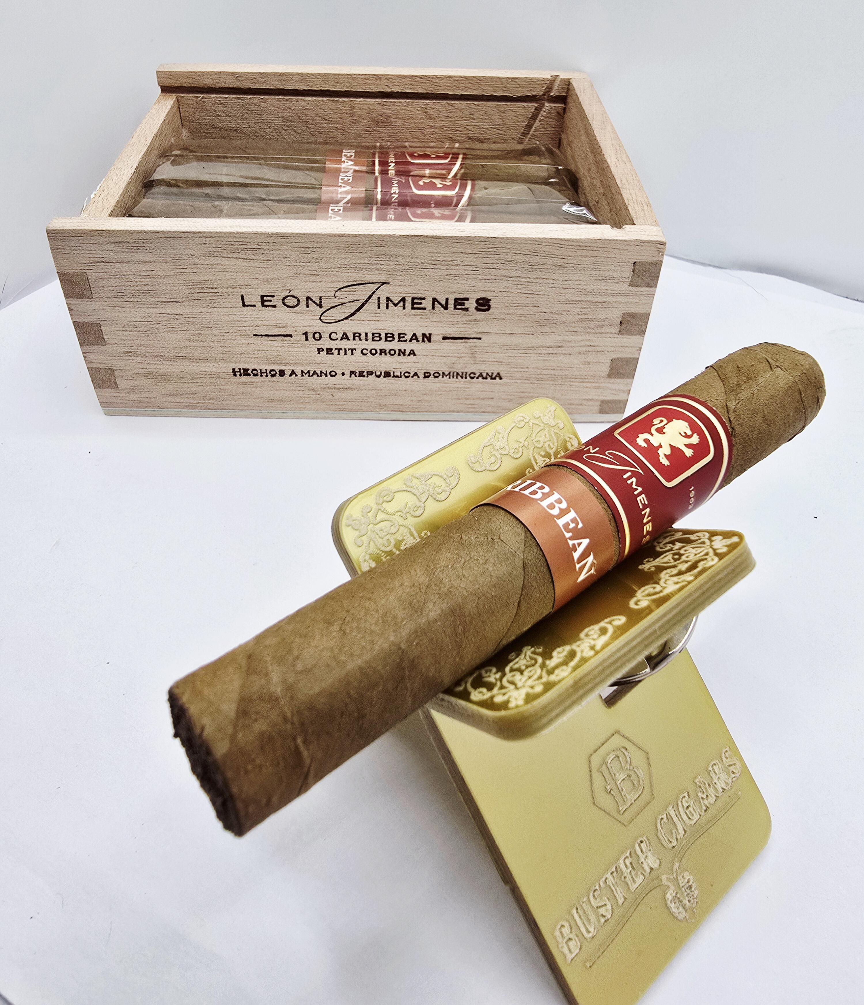 Leon Jimenes Petit Corona Caribbean Rum | Single Cigar | Buster Cigars | Pic1