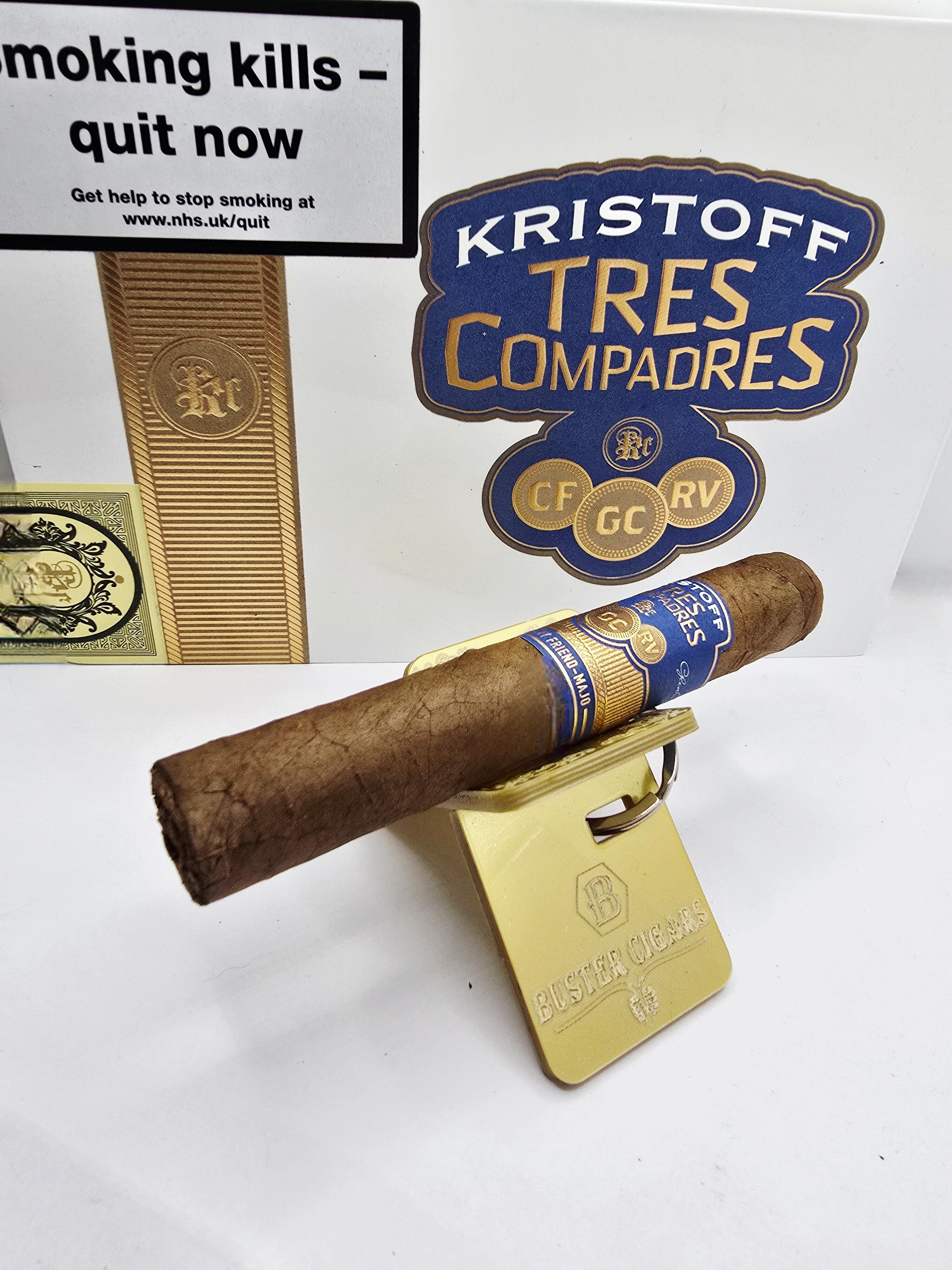 Kristoff Tres Compadres Robusto Cigar Buster 1
