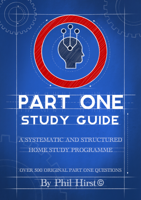 Cover page image with blueprint-style background, featuring a drawing of a human head facing right within a red circle