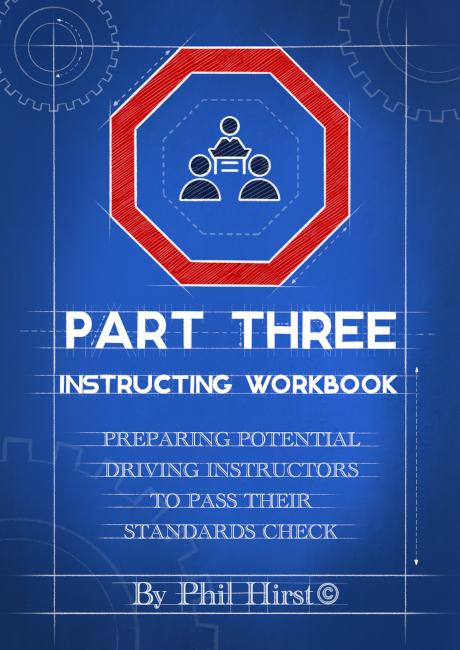 Cover page image with blueprint-style background, featuring a drawing of 3 people facing forward within a red octagon