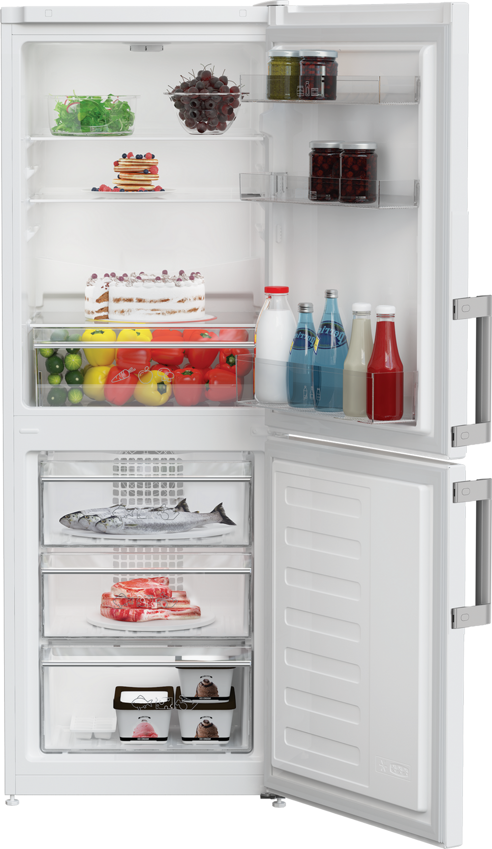 Blomberg KGM4524 50/50 Frost Free Fridge Freezer - White