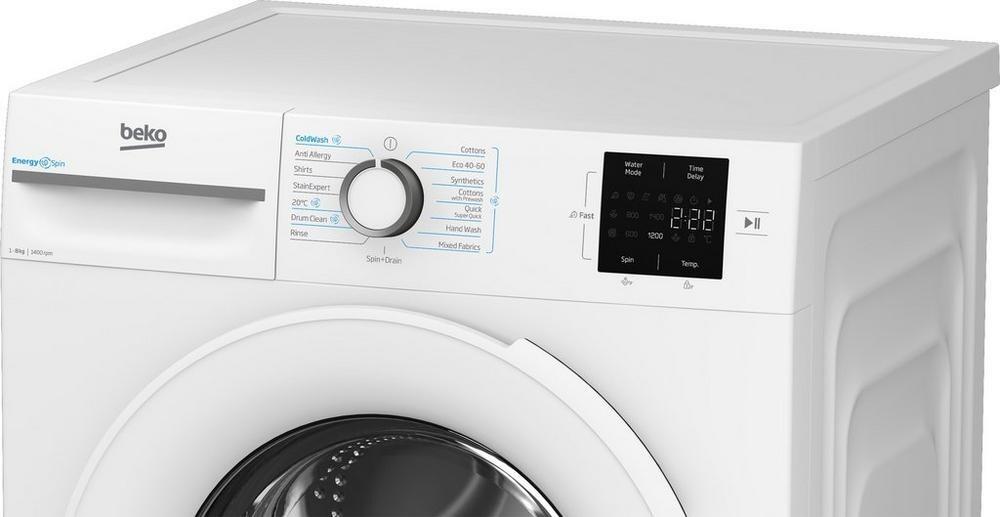 Beko Bm1wu3741w 7kg 1400 Spin Washing Machine White 2910