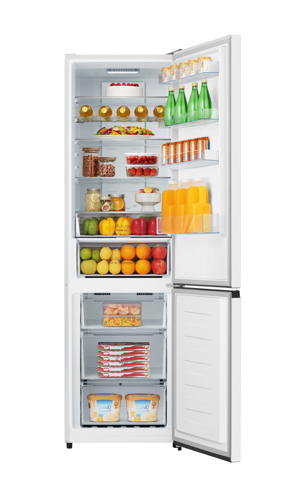 Hisense RB435N4BWE 59.5cm Total no Frost Fridge Freezer White