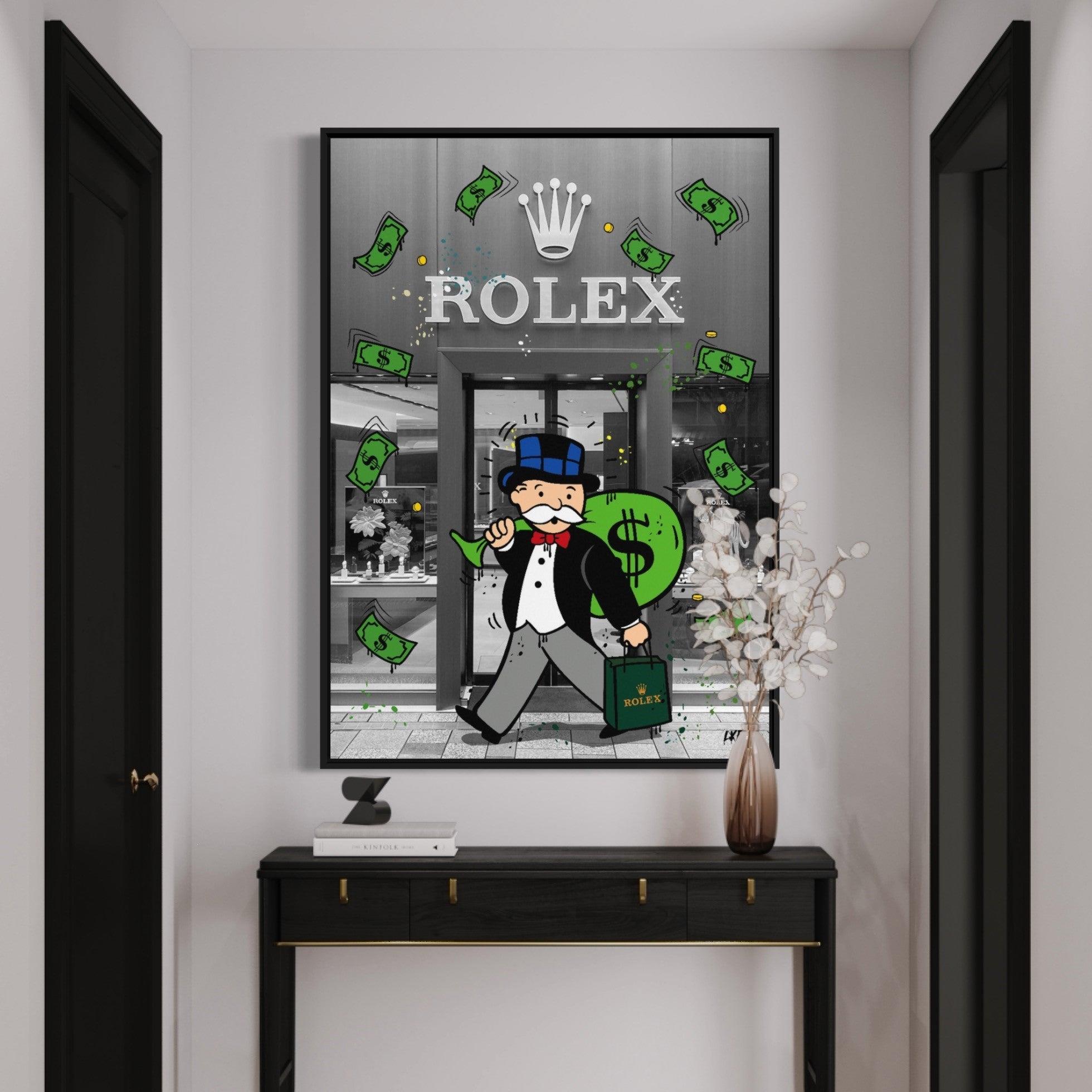 Rolex X Scrooge Mcduck GLASS EFFECT Alec Monopoly Inspired -  UK