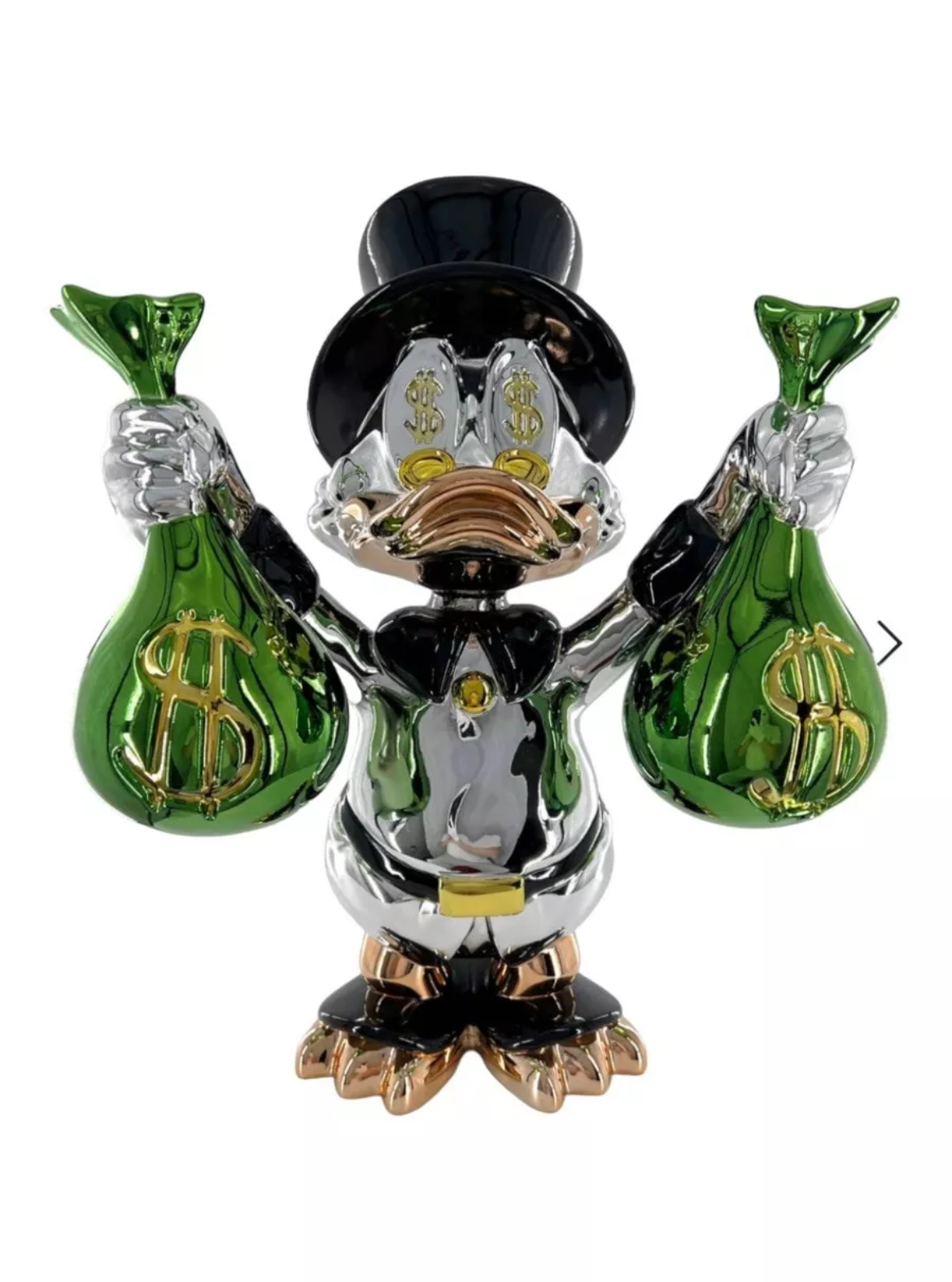 Popeye Las Vegas Chrome Pop art sculpture (50CM Height)