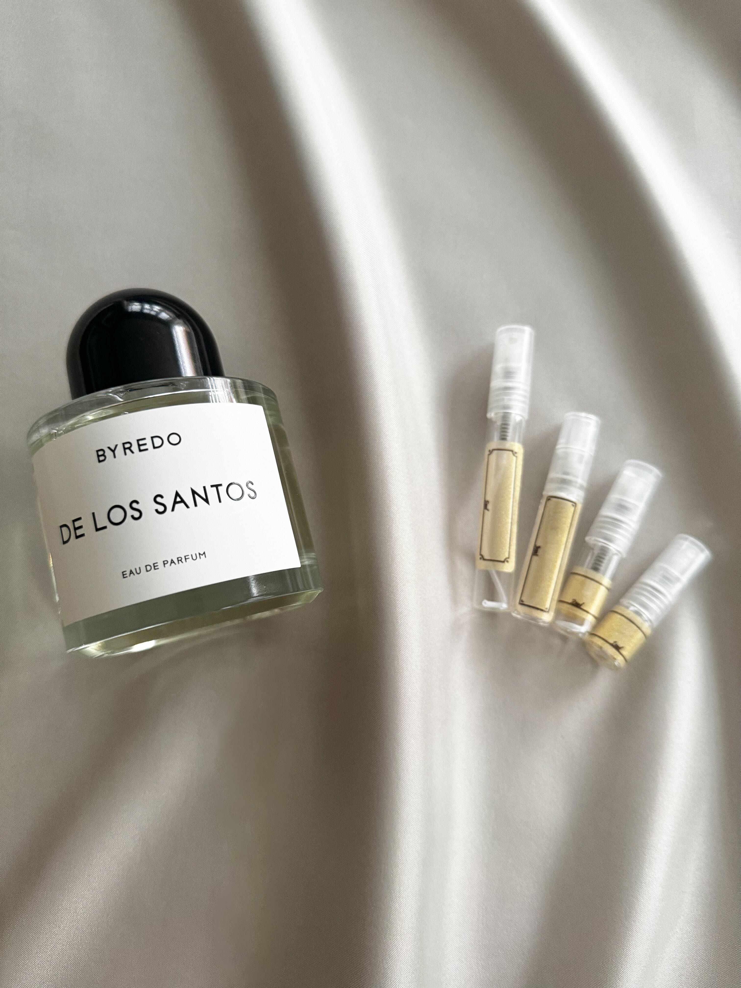 Byredo De Los Santos perfume with sample bottles