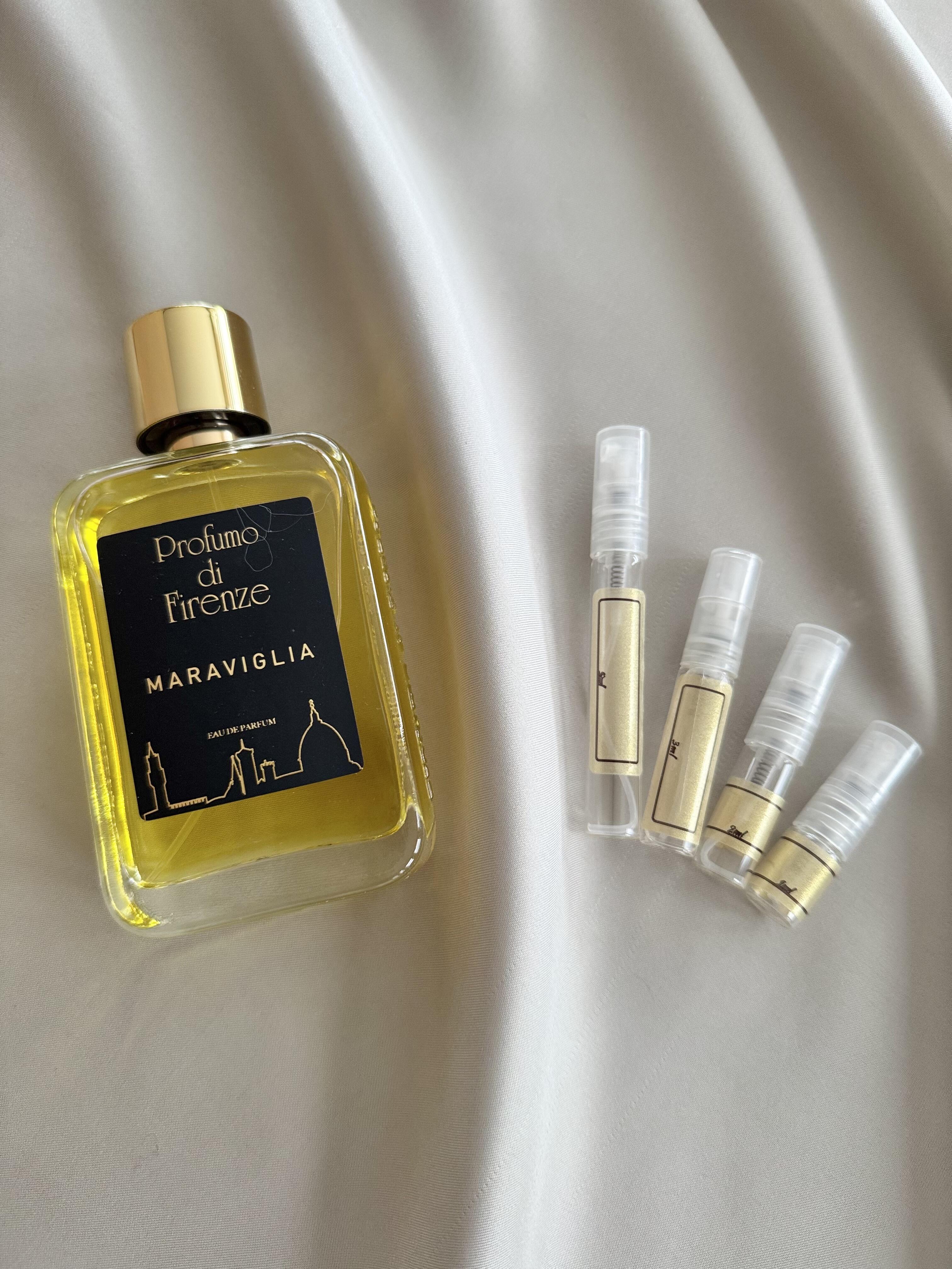 Profumo Di Firenze Maraviglia with sample bottles
