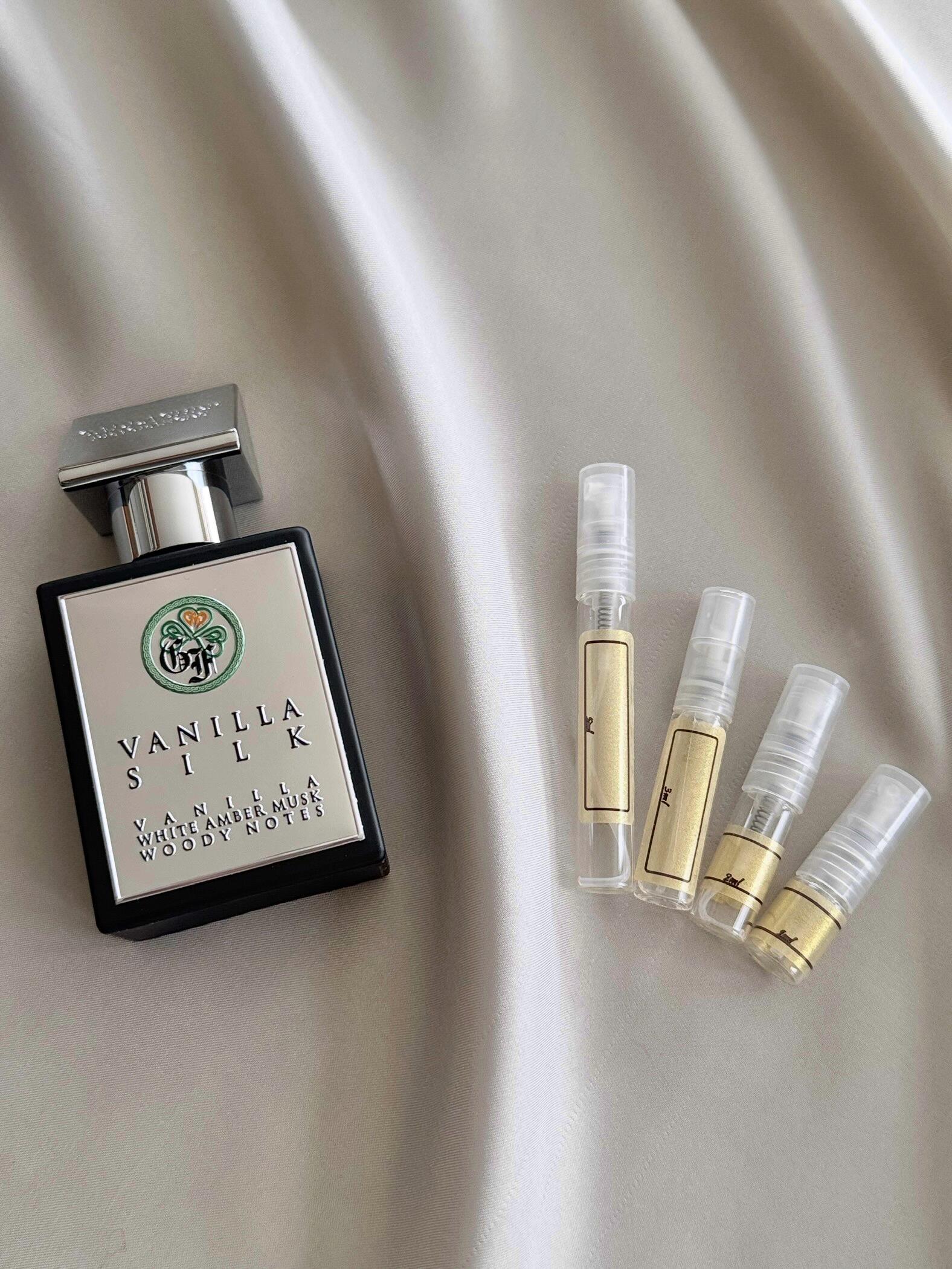 Gallagher Fragrances Vanilla Silk with sample bottles