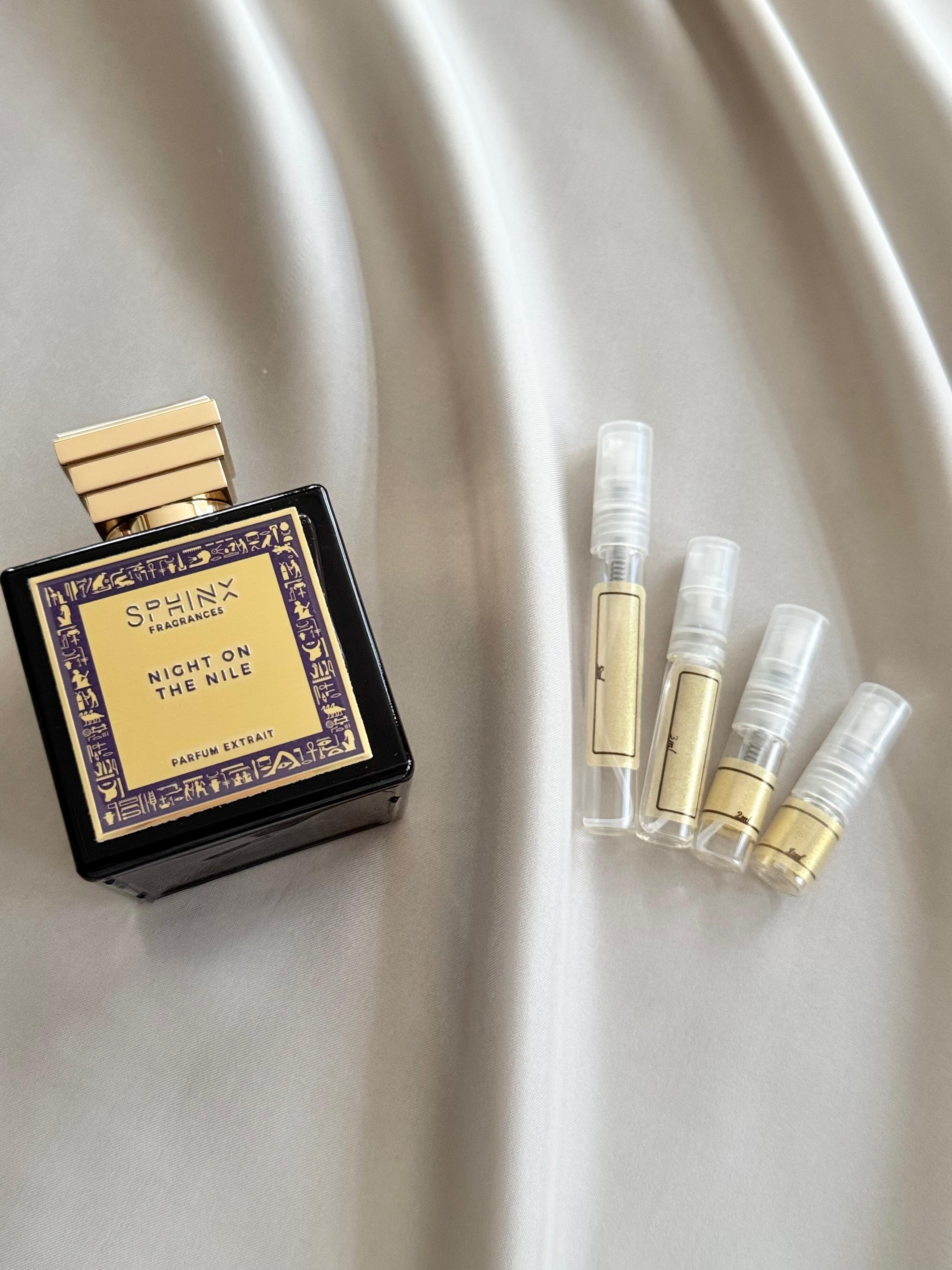 Sphinx Fragrances Night on the Nile with sample bottles