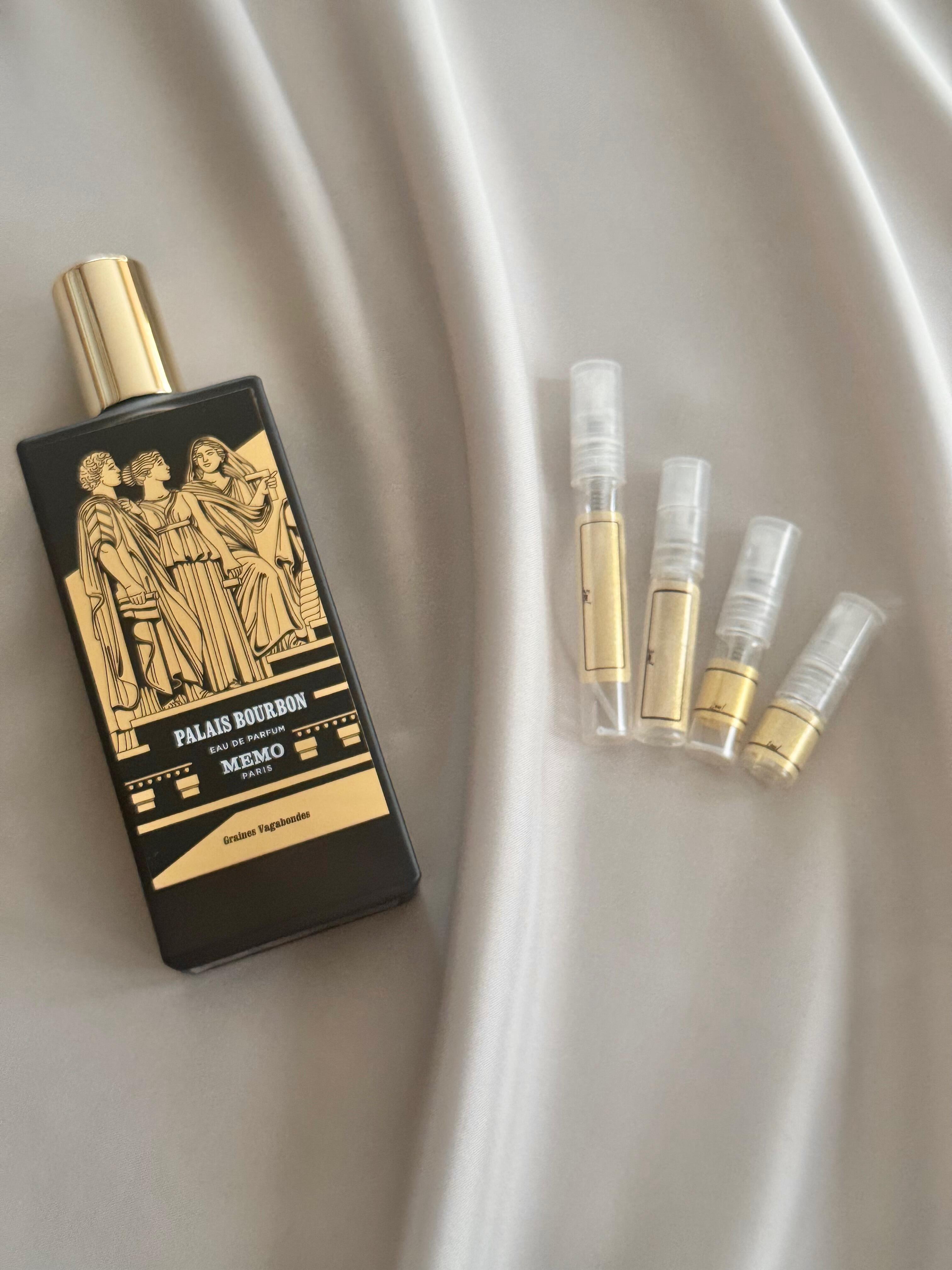 Memo Paris Palais Bourbon with sample bottles