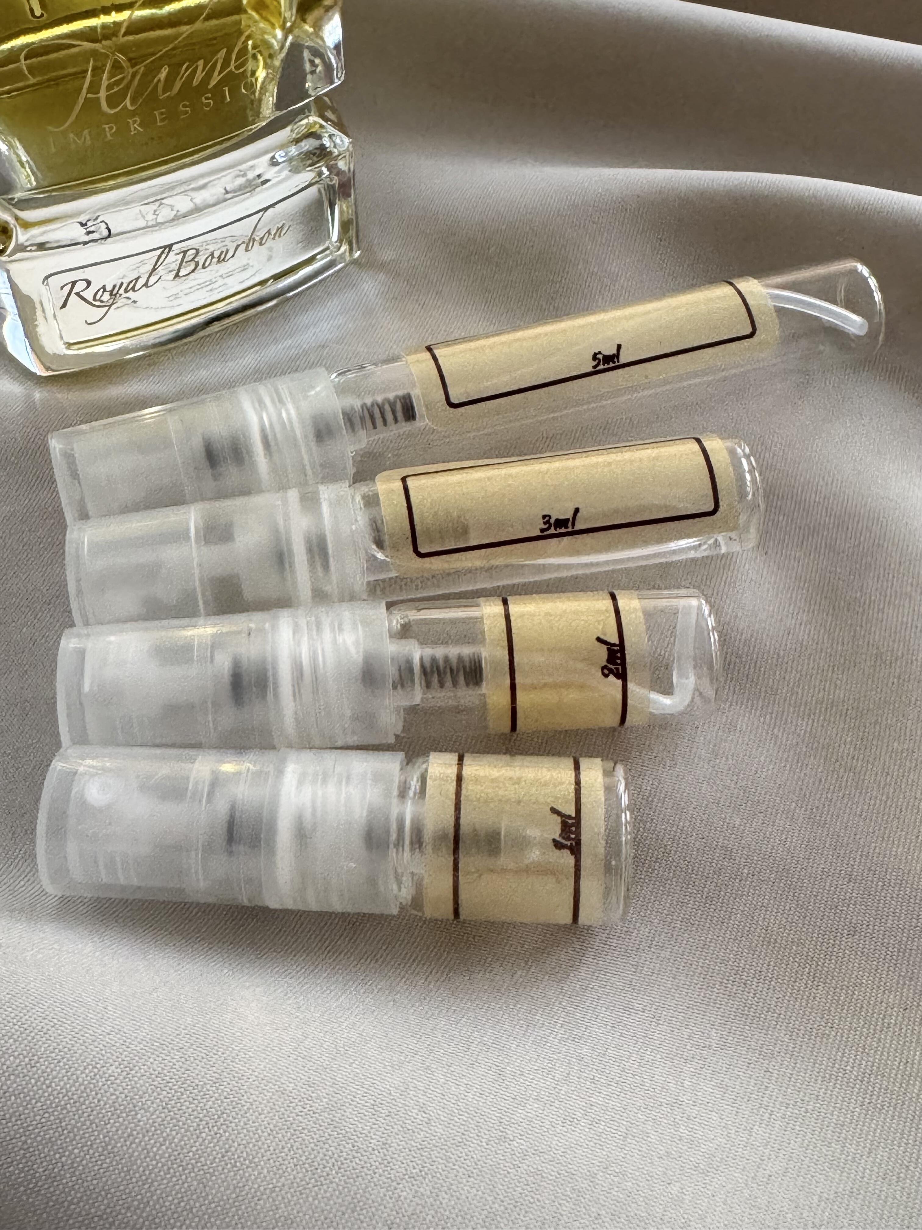 Plume Impression Royal Bourbon with sample bottles