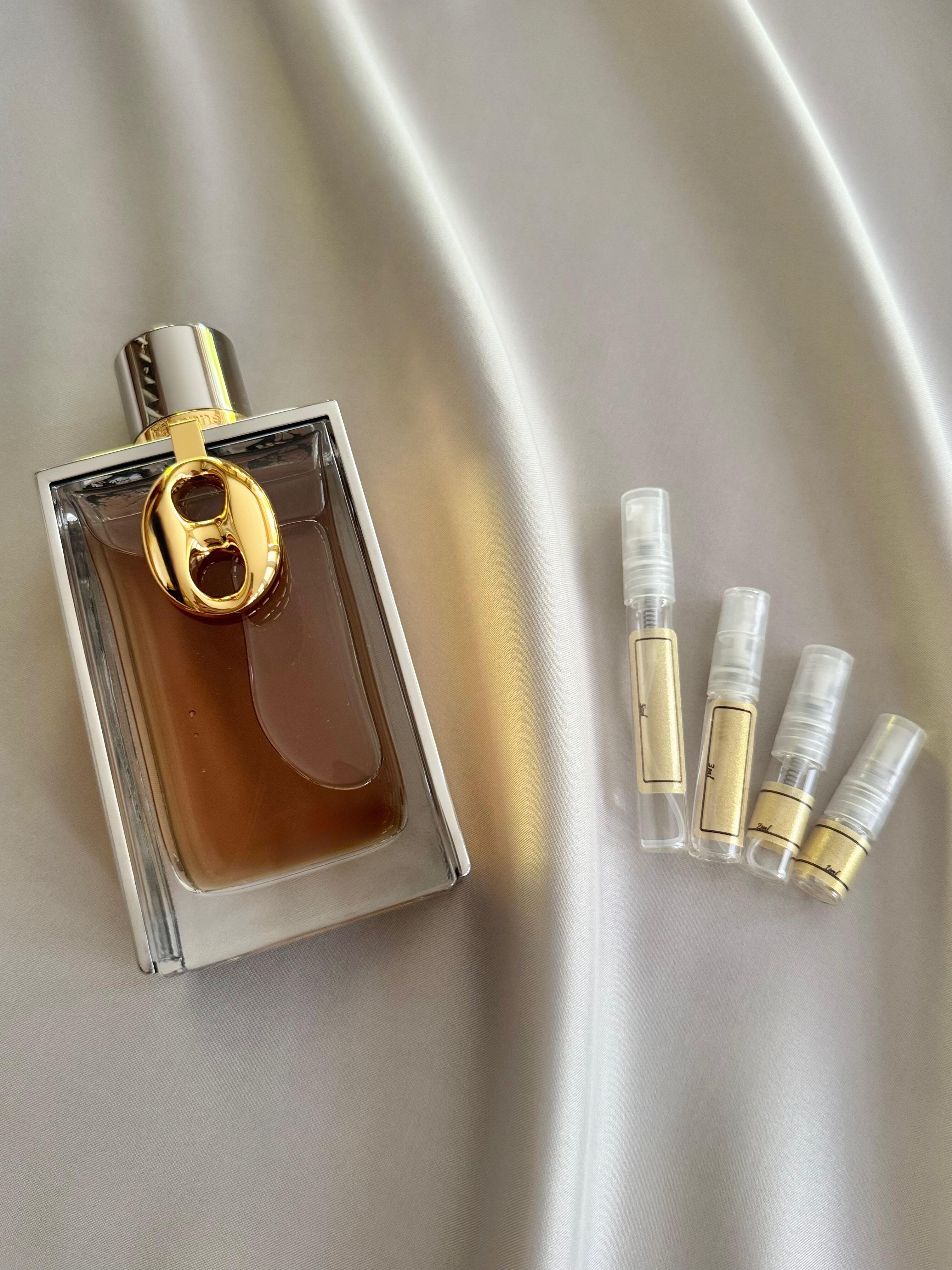 Rabanne Silver Skin with sample bottles