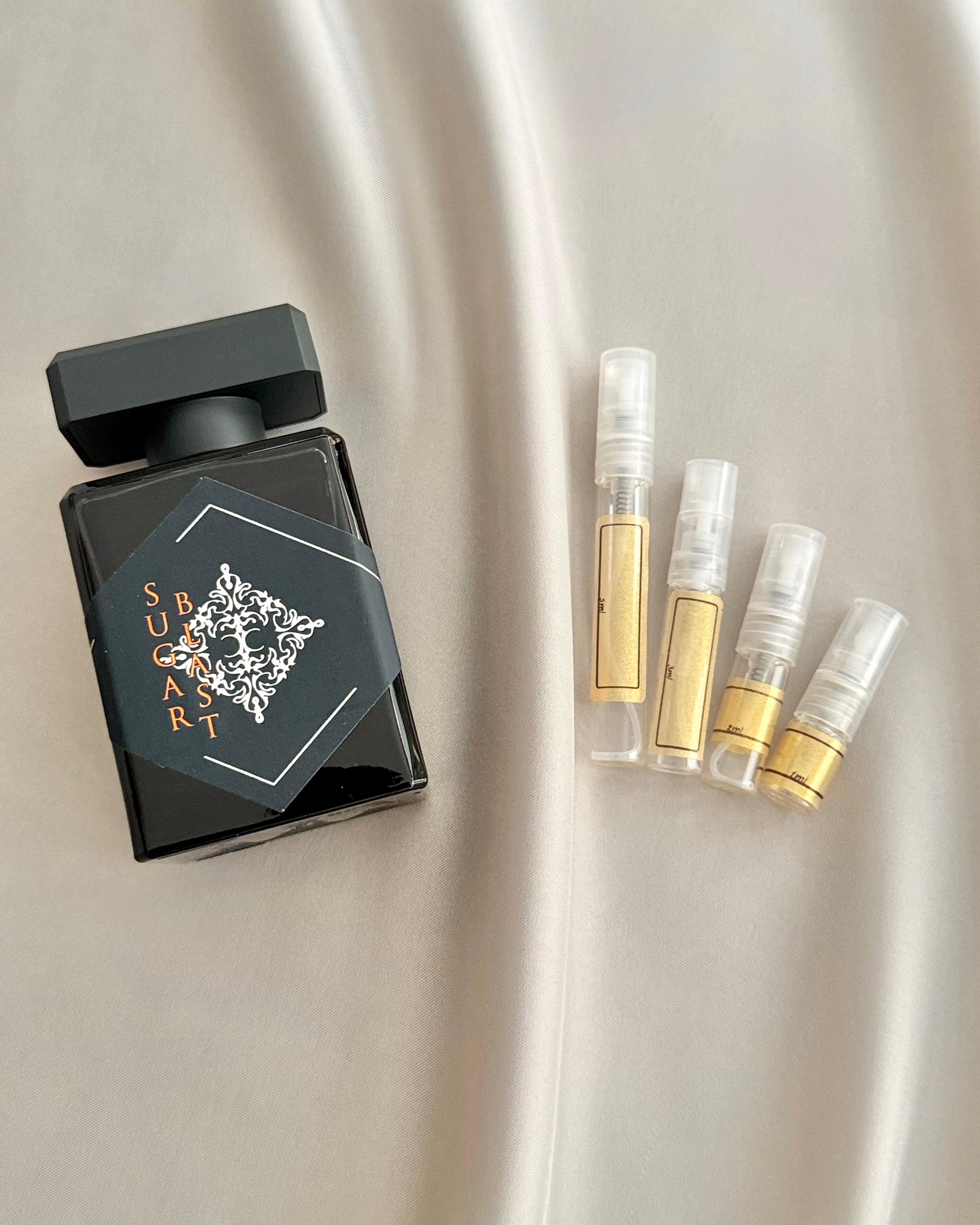 Initio Sugar Blast with sample bottles