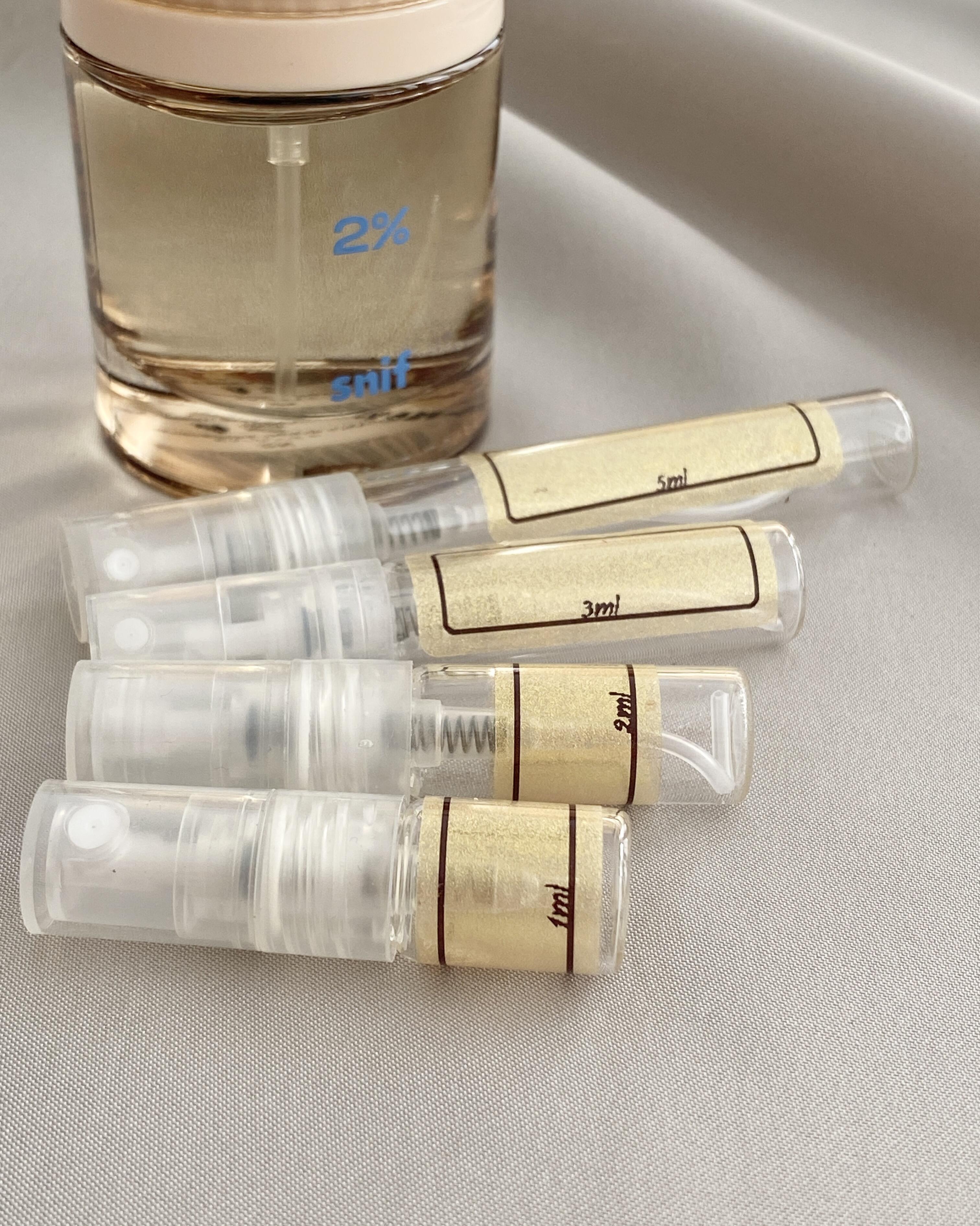 Snif 2% and sample bottles