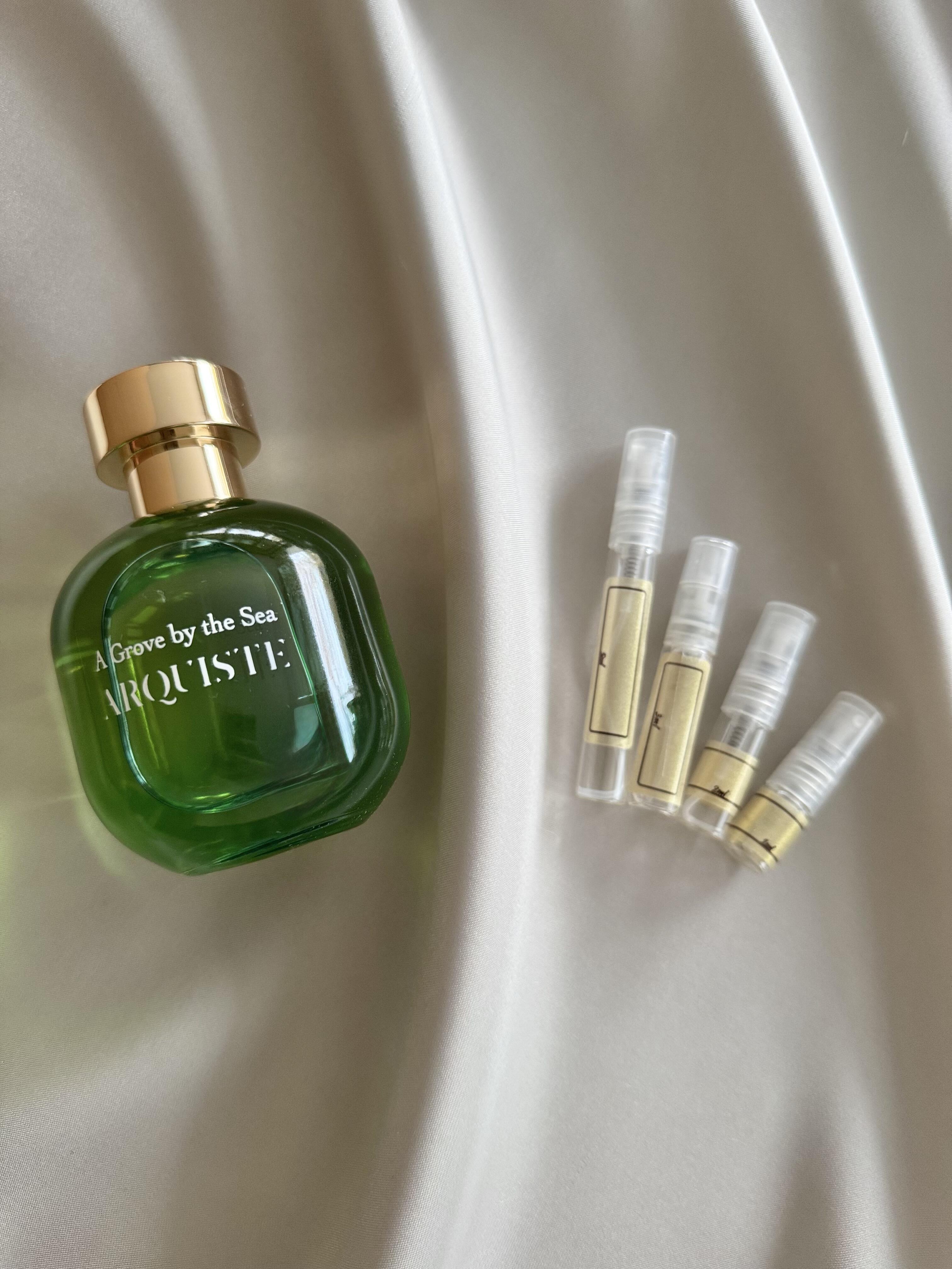 Arquiste A Grove by the Sea with sample bottles