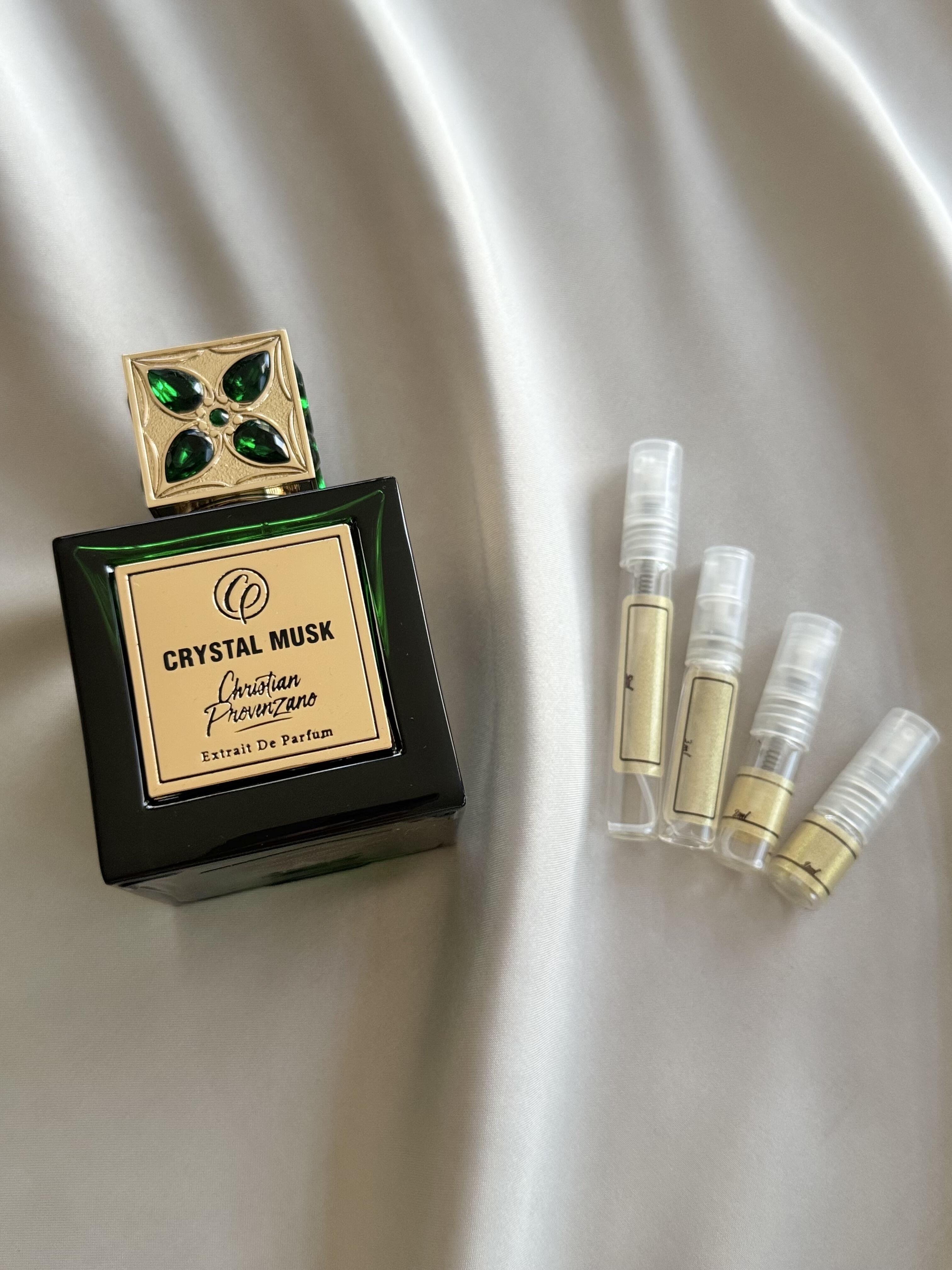 Christian Provenzano Crystal Musk with sample bottles