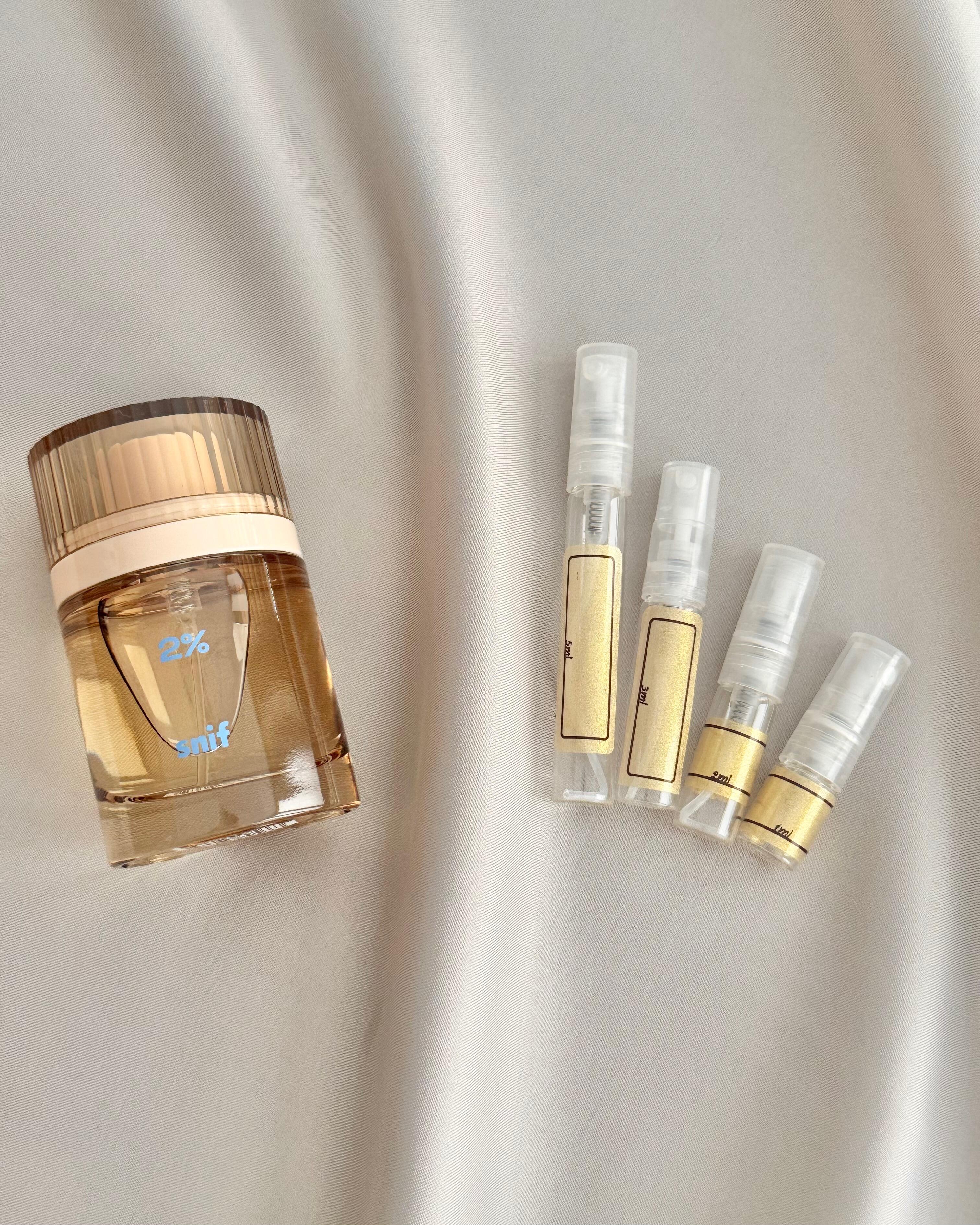 Snif 2% with sample bottles