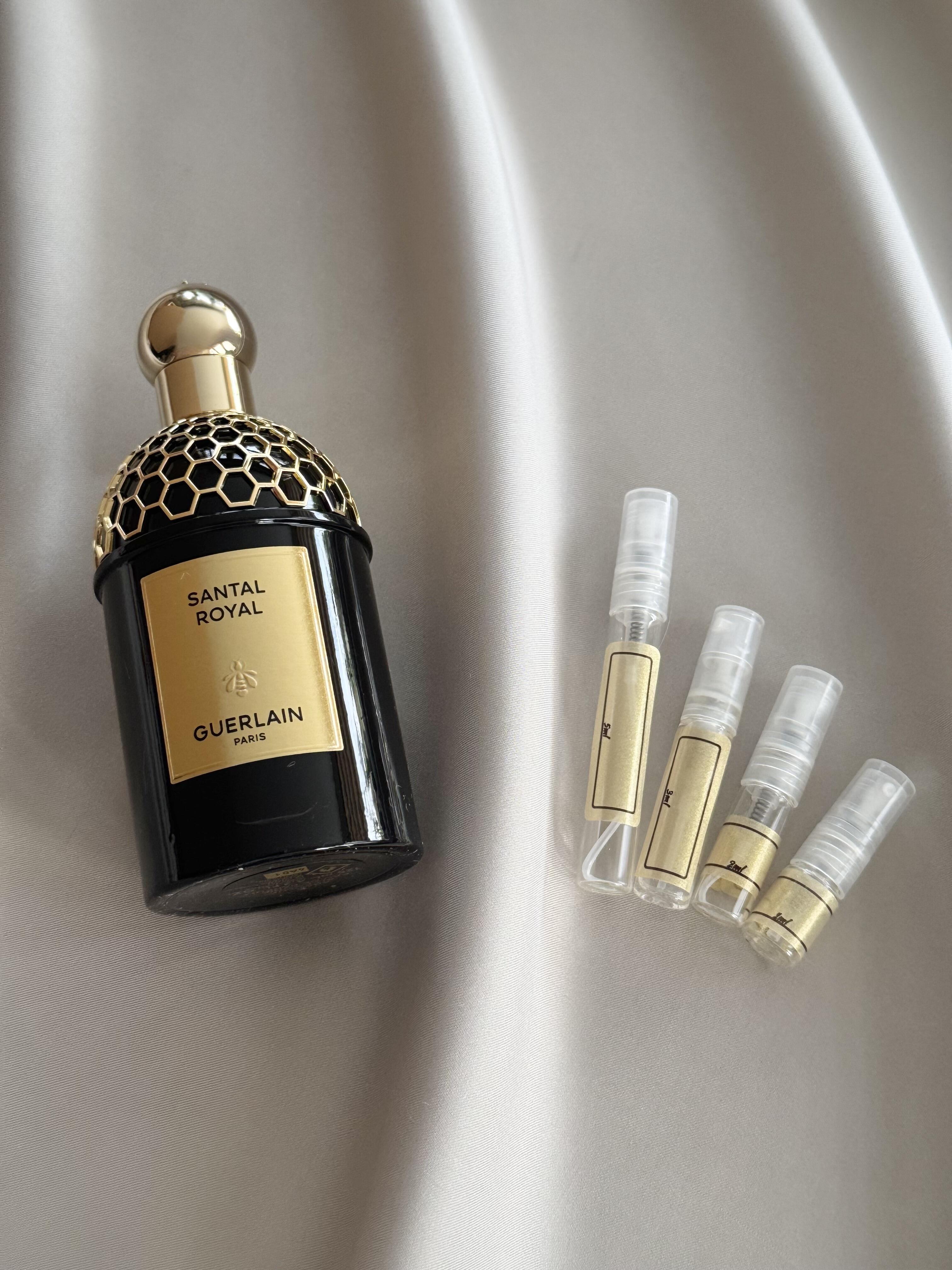 Guerlain Santal Royal perfume with sample bottles