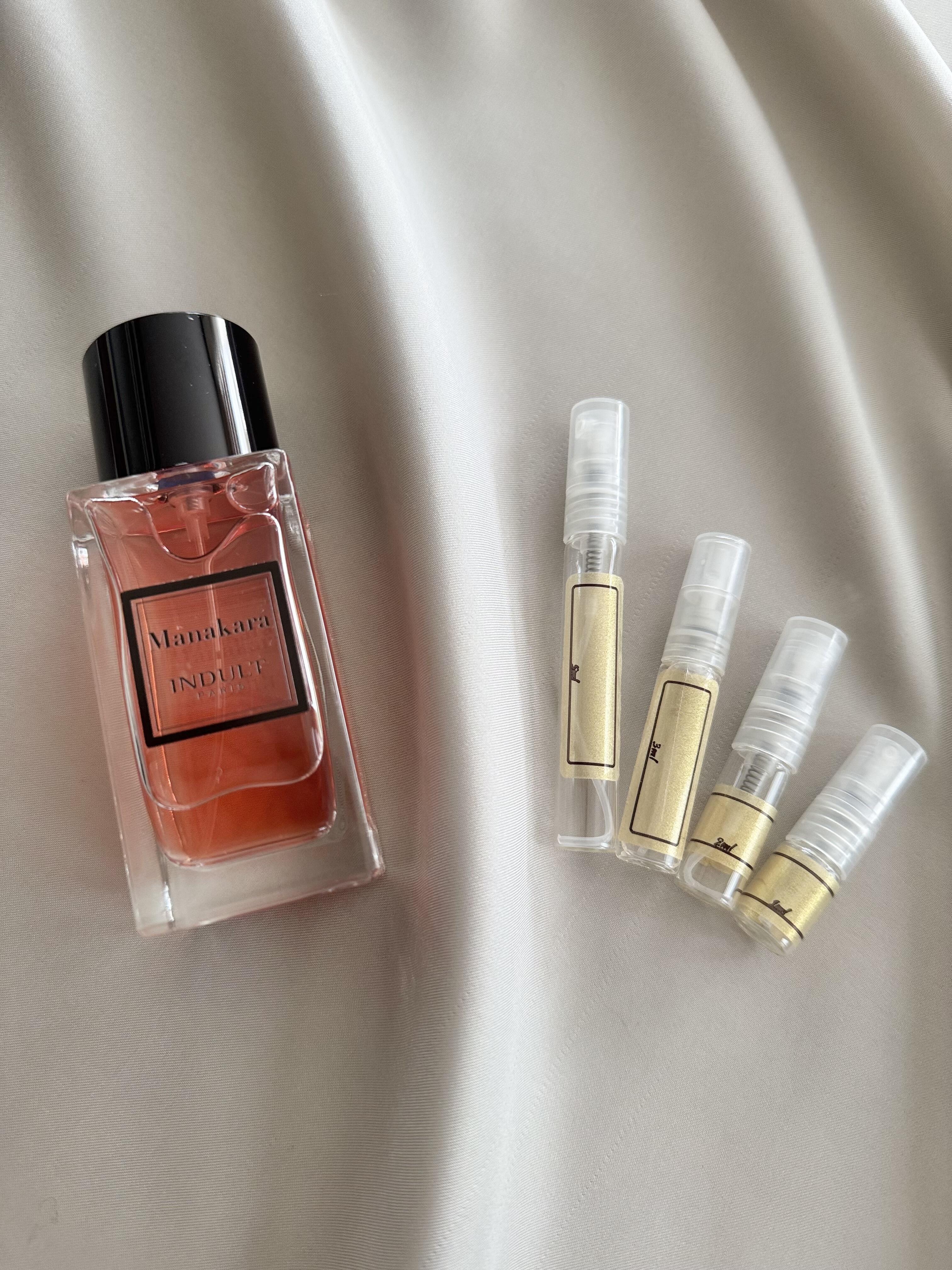 Indult Paris Manakara perfume  with sample bottles