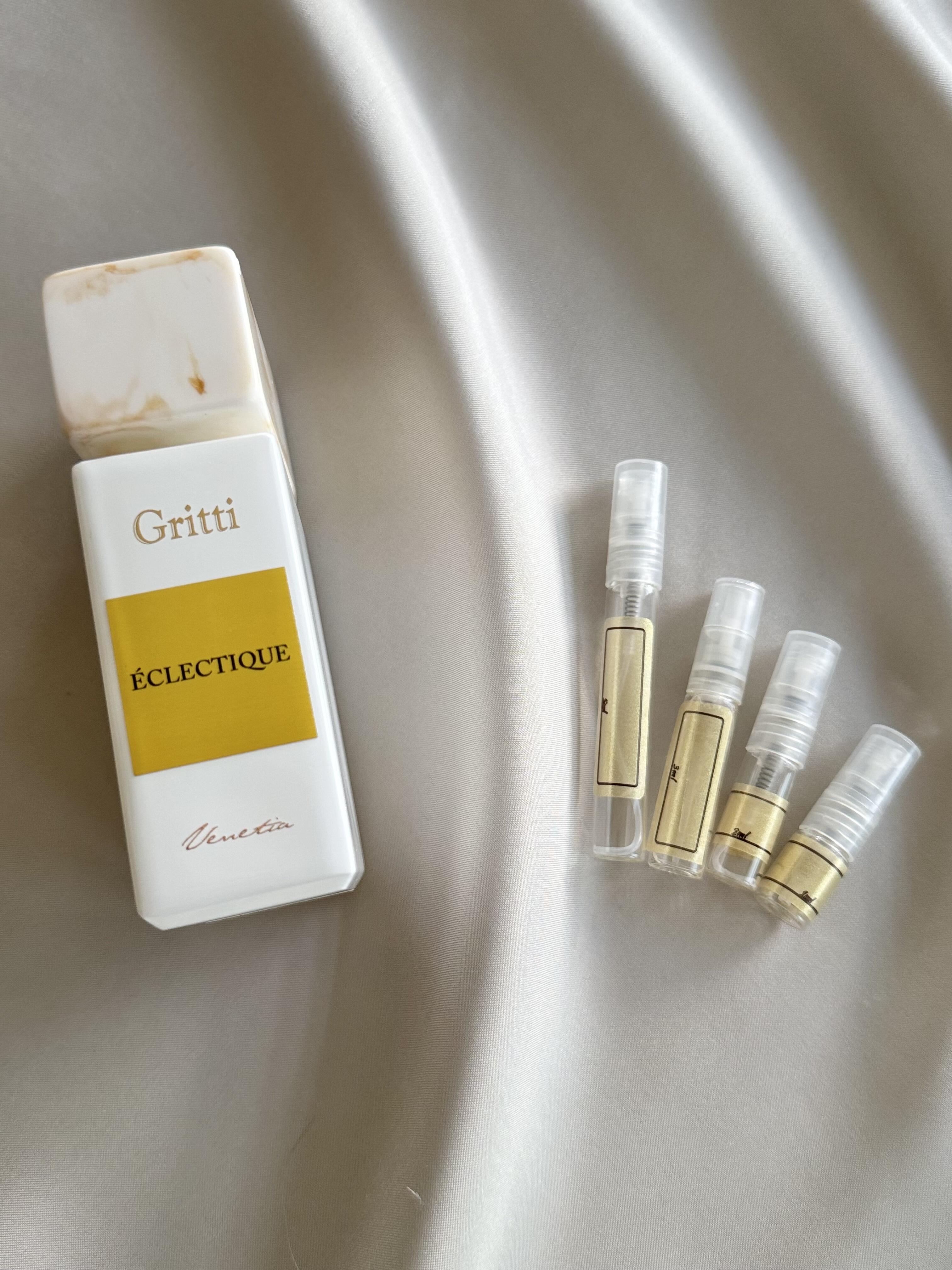 Gritti Ecletique with sample bottles