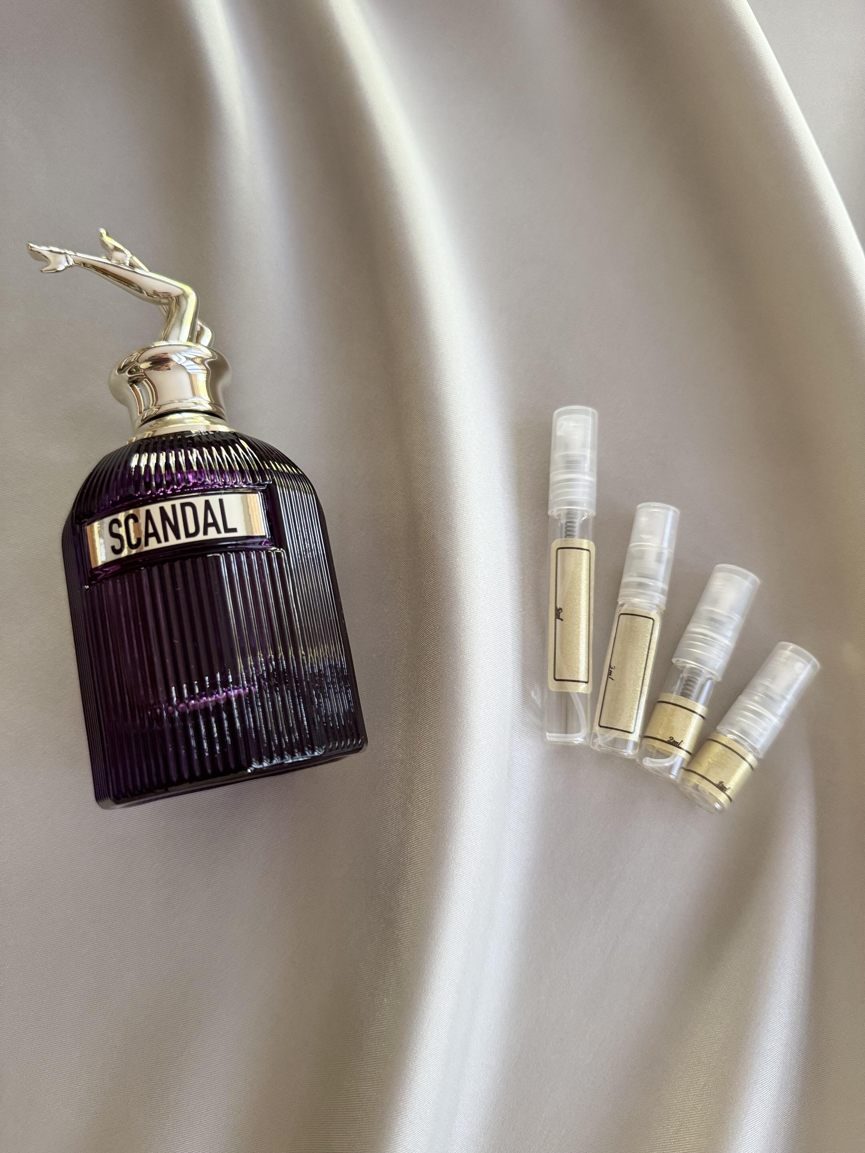 Jean Paul Gaultier Scandal Intense with sample bottles