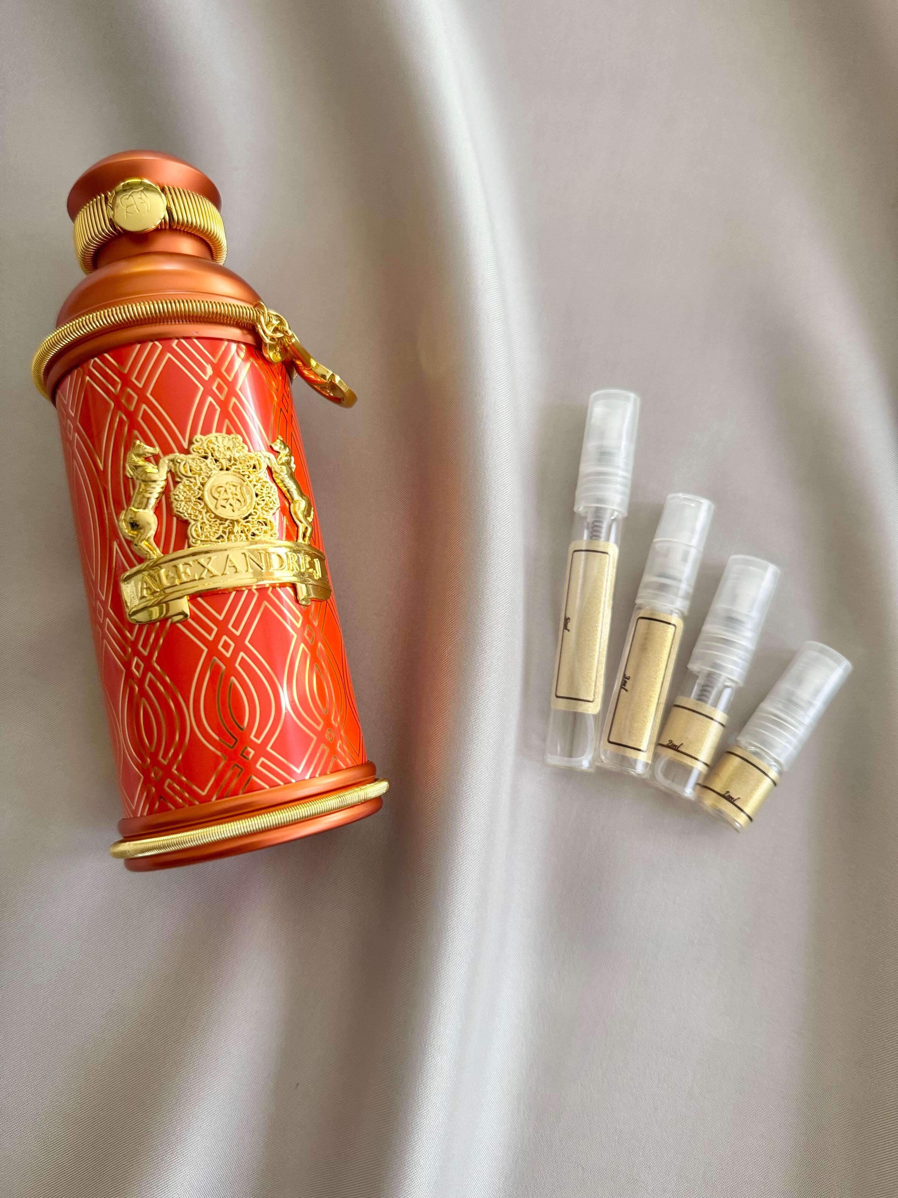 Alexandre J Passion Bliss with sample bottles