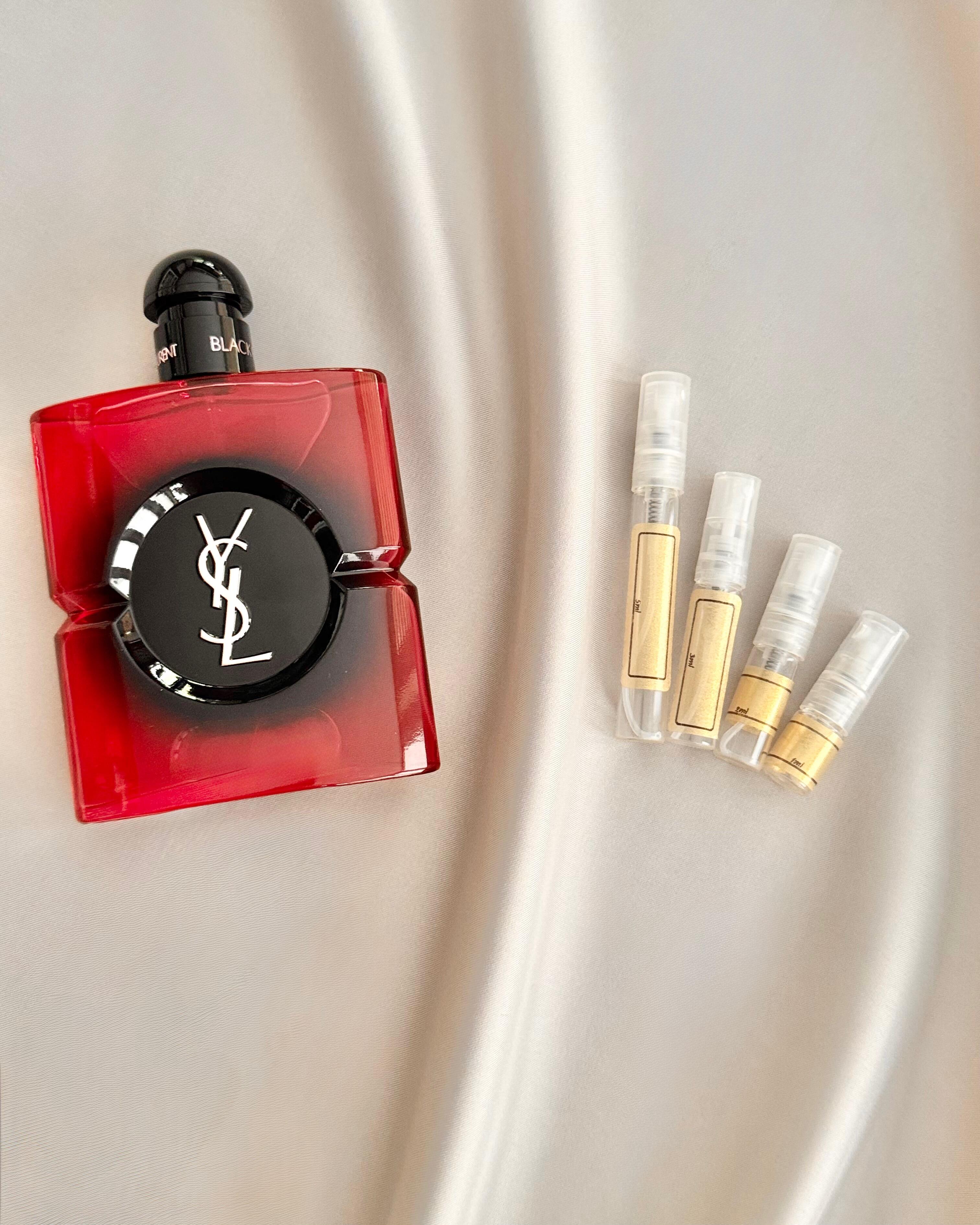 Yves Saint Laurent Black Opium Pink Glaze with sample bottles