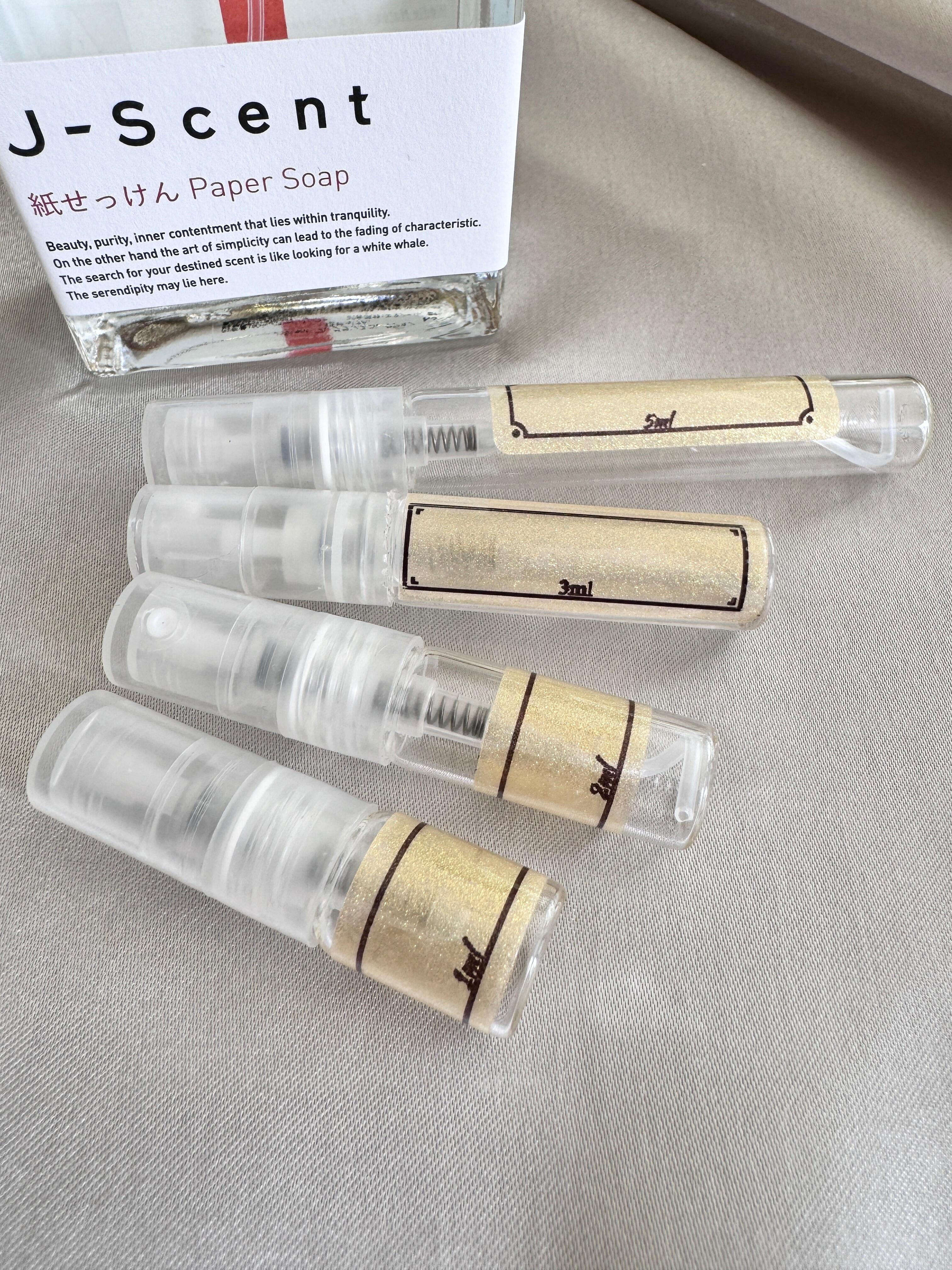 JScent Paper Soap Fragrance Samples