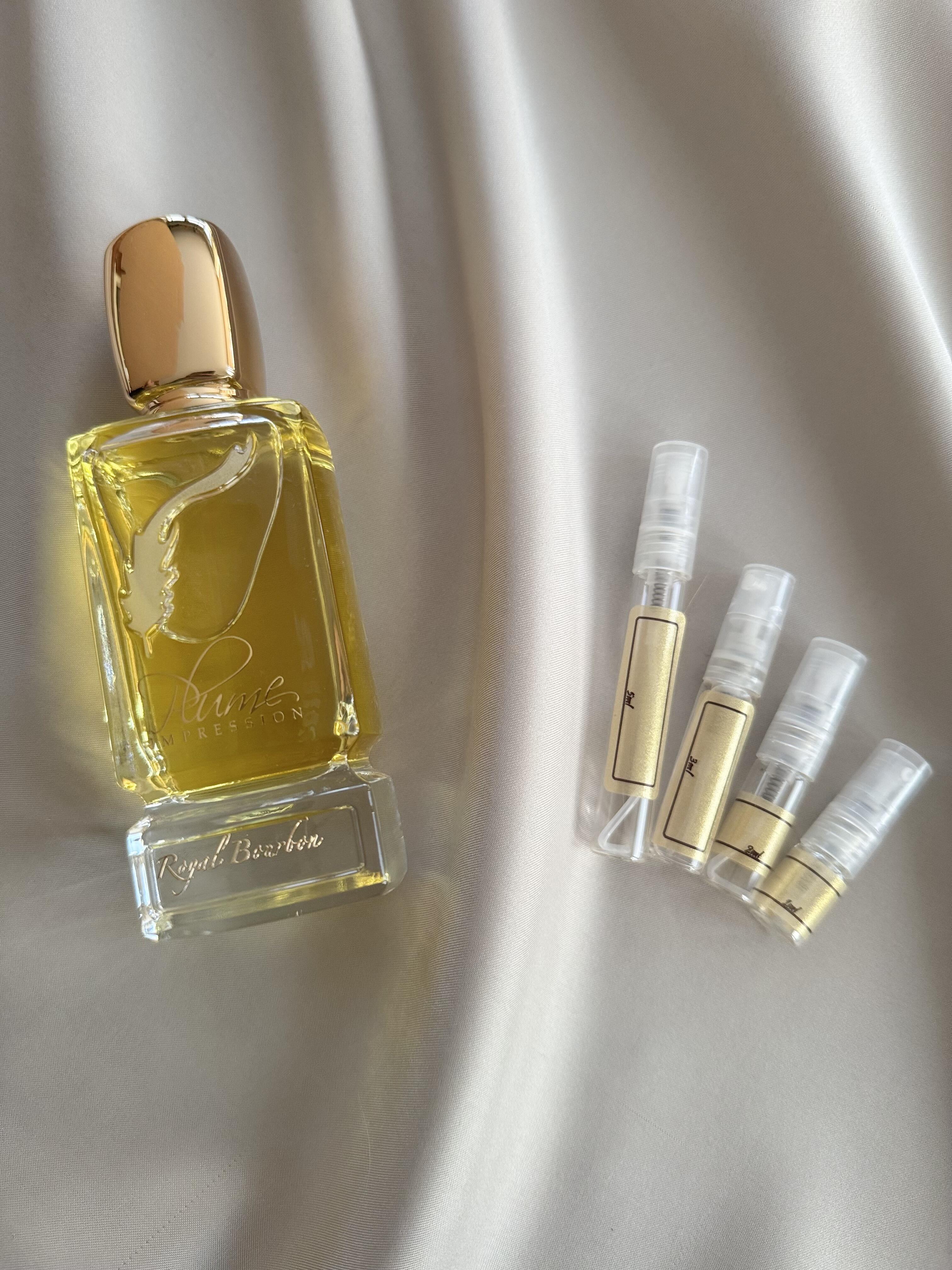 Plume Impression Royal Bourbon with sample bottles