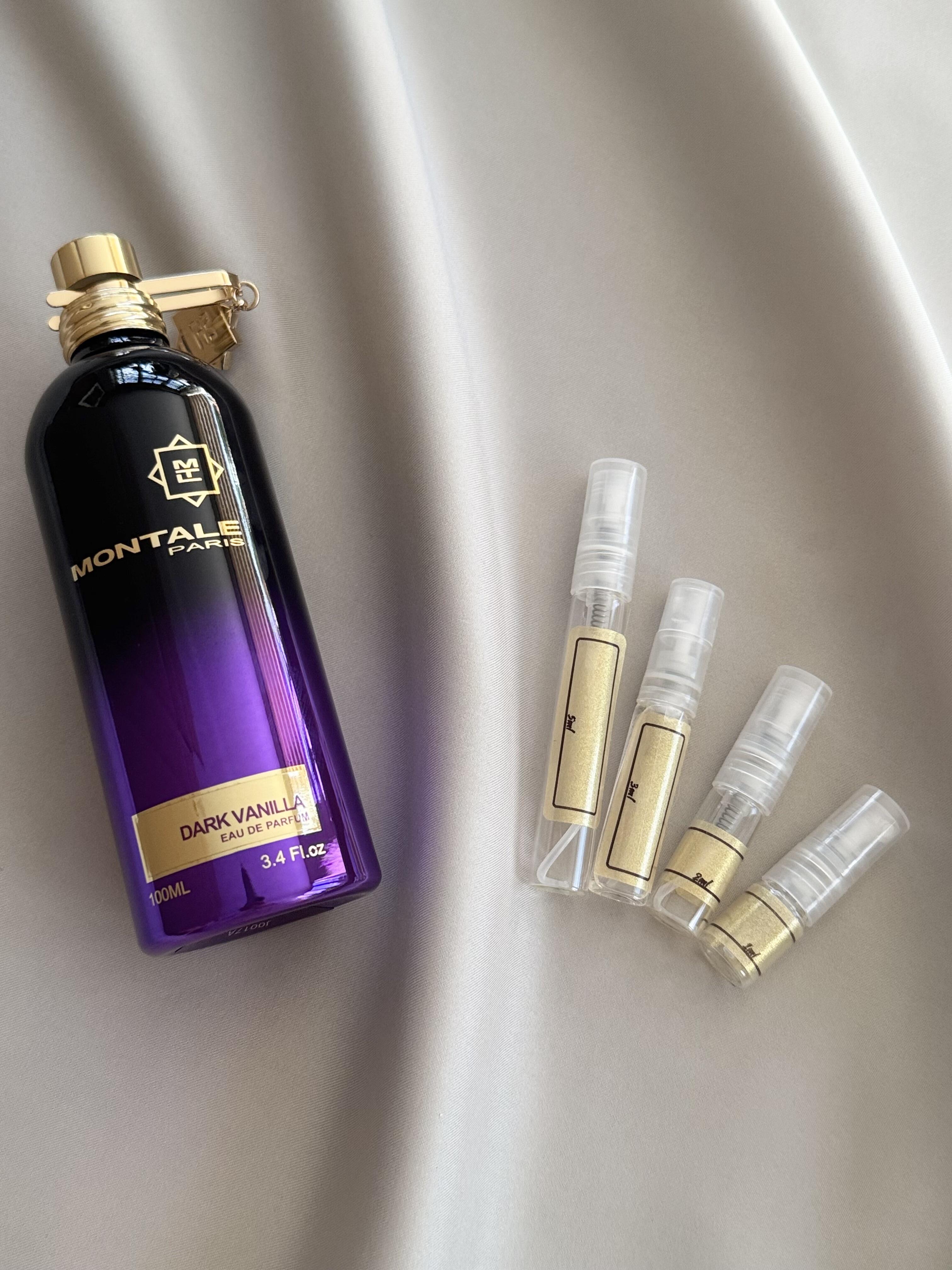 Montale Dark Vanilla with sample bottles