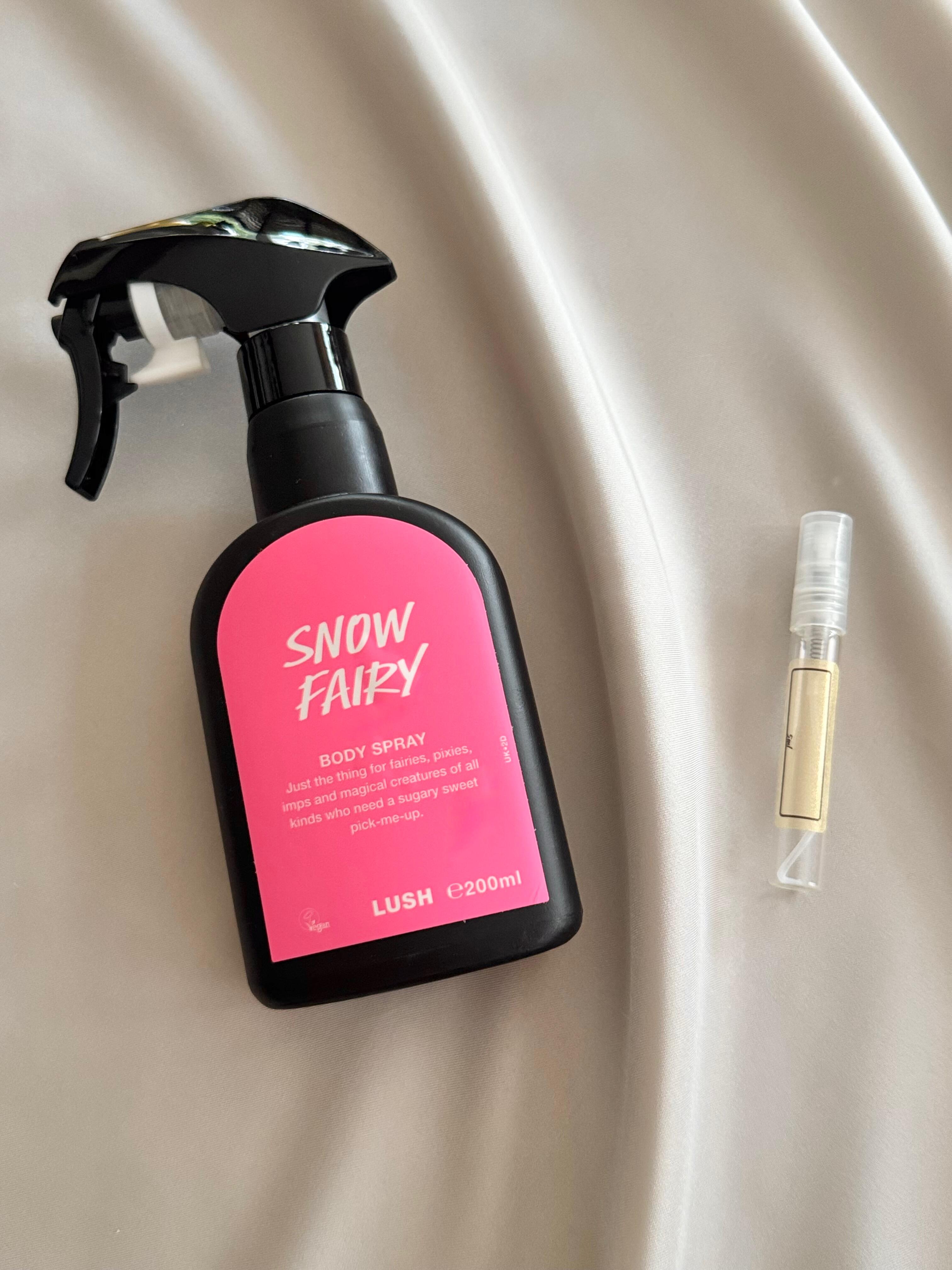 LUSH Snow Fairy Fragrance Samples