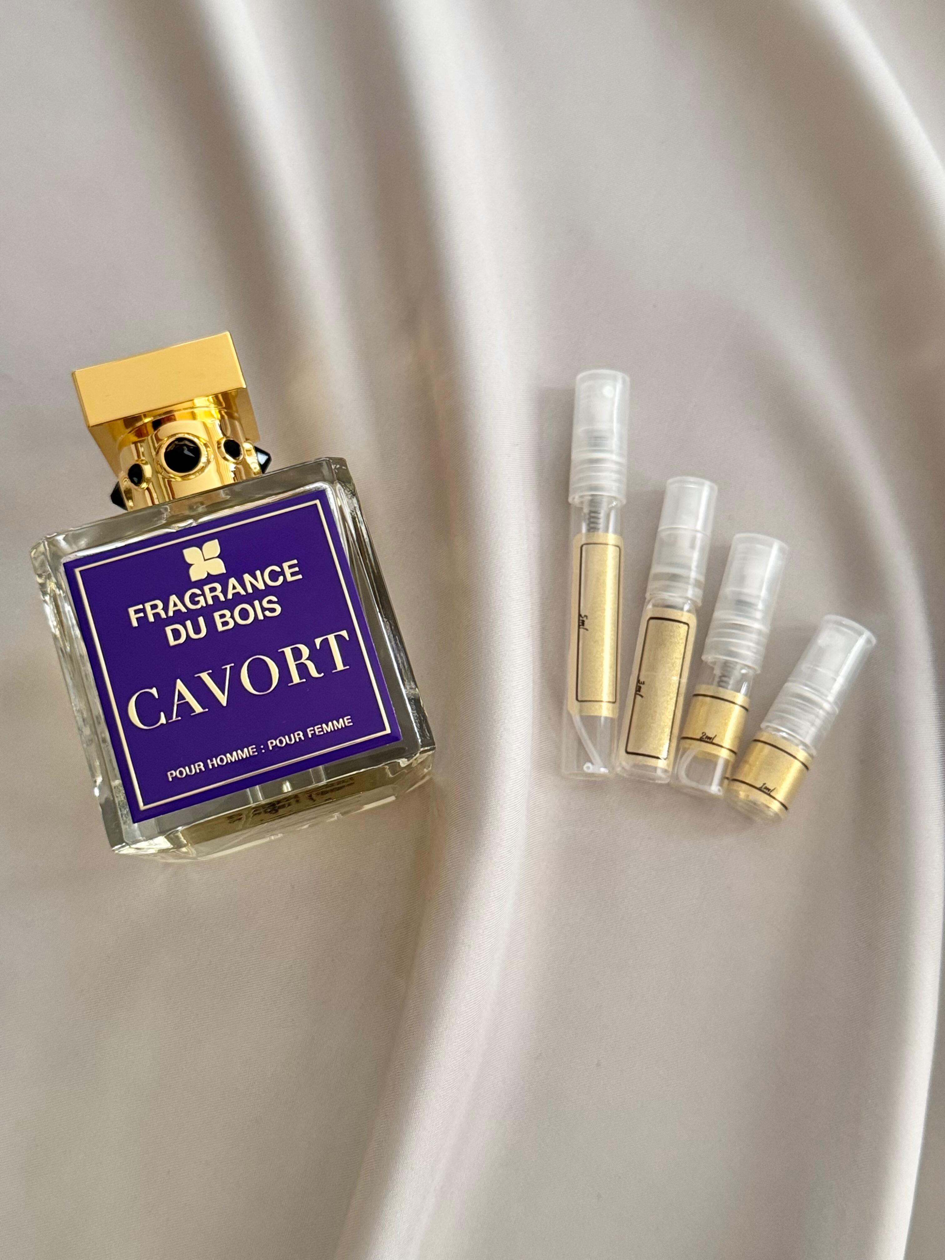 Fragrance Du Bois Cavort with sample bottles