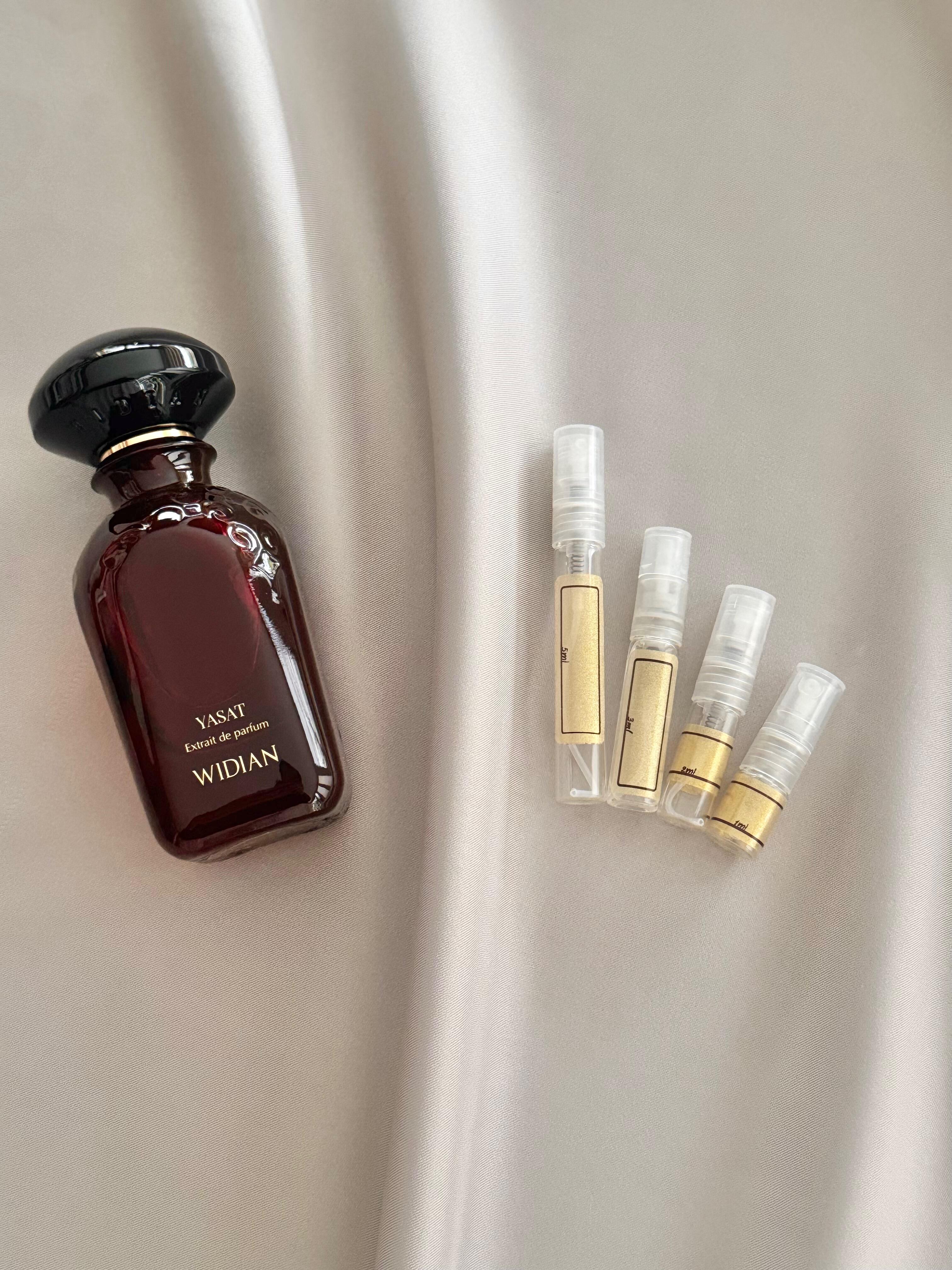 Widian Yasat perfume with sample bottles