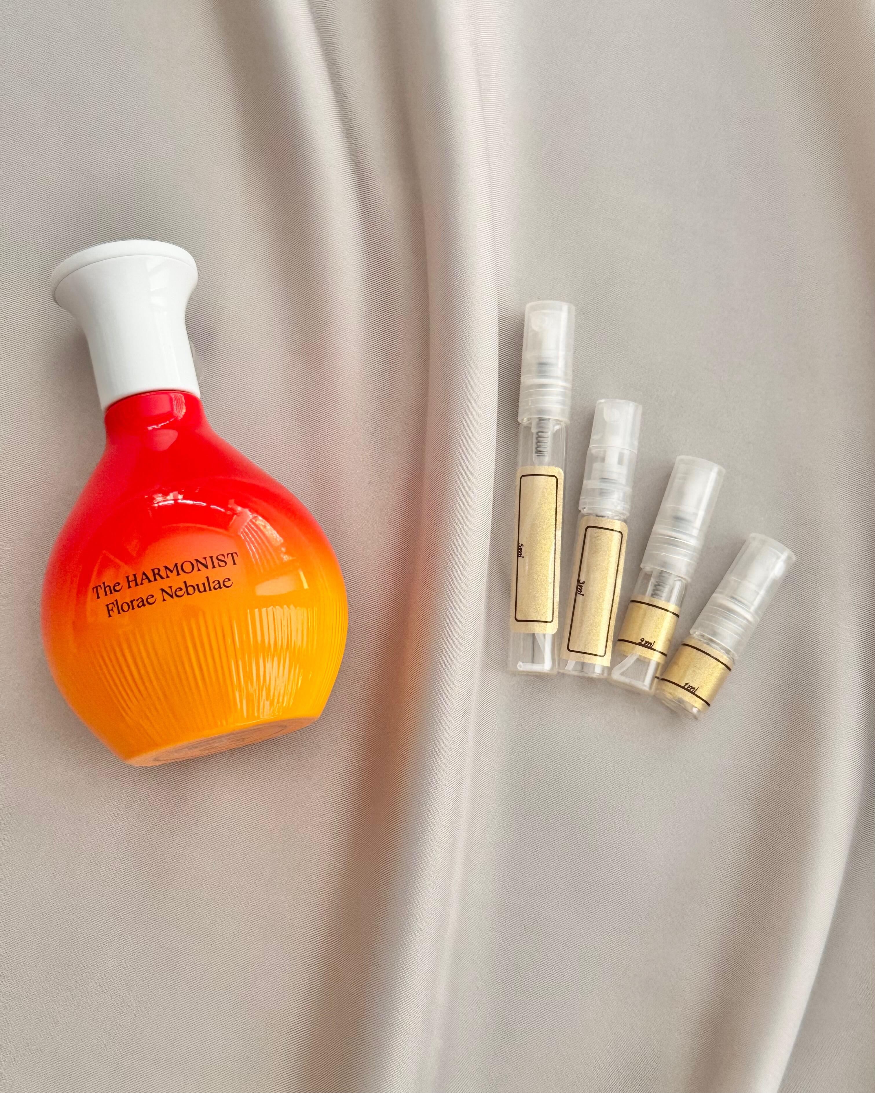 The Harmonist Florae Nebulae with sample bottles