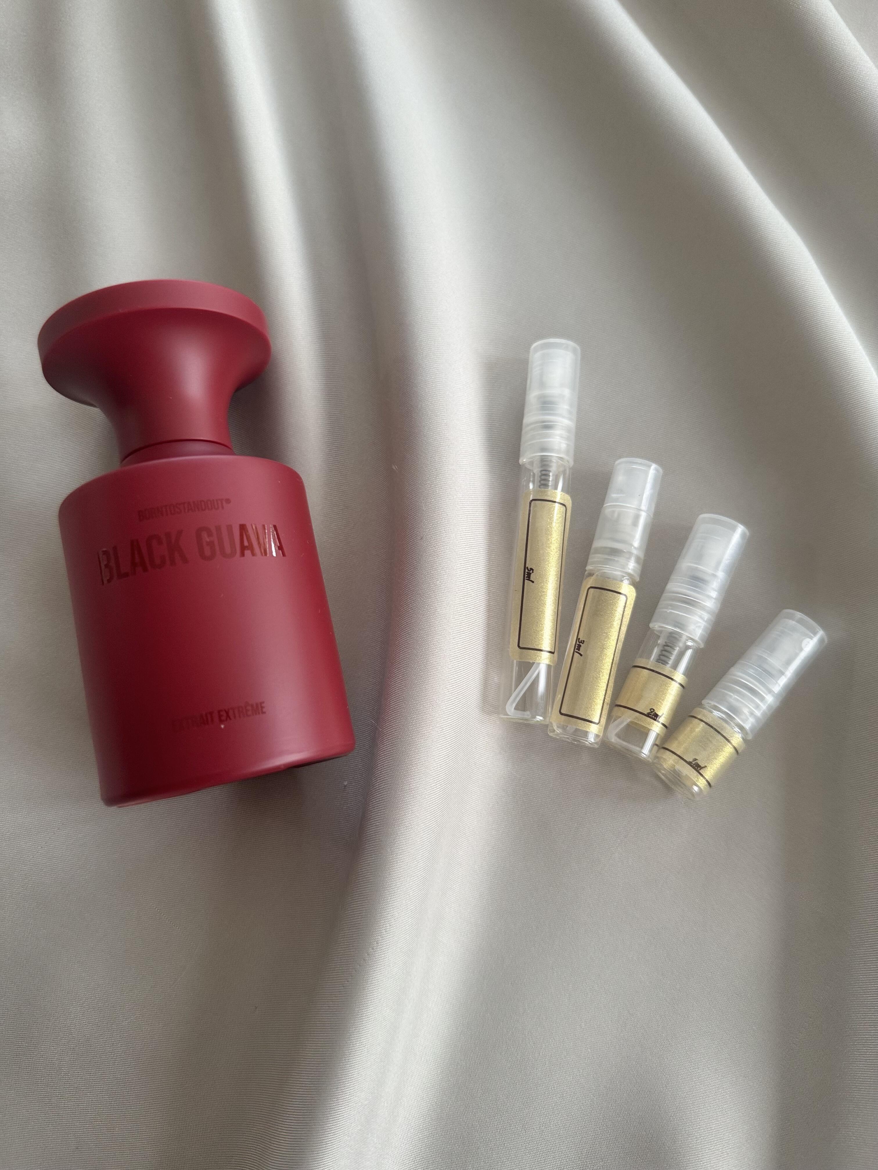 BORNTOSTANDOUT Black Guava with sample bottles