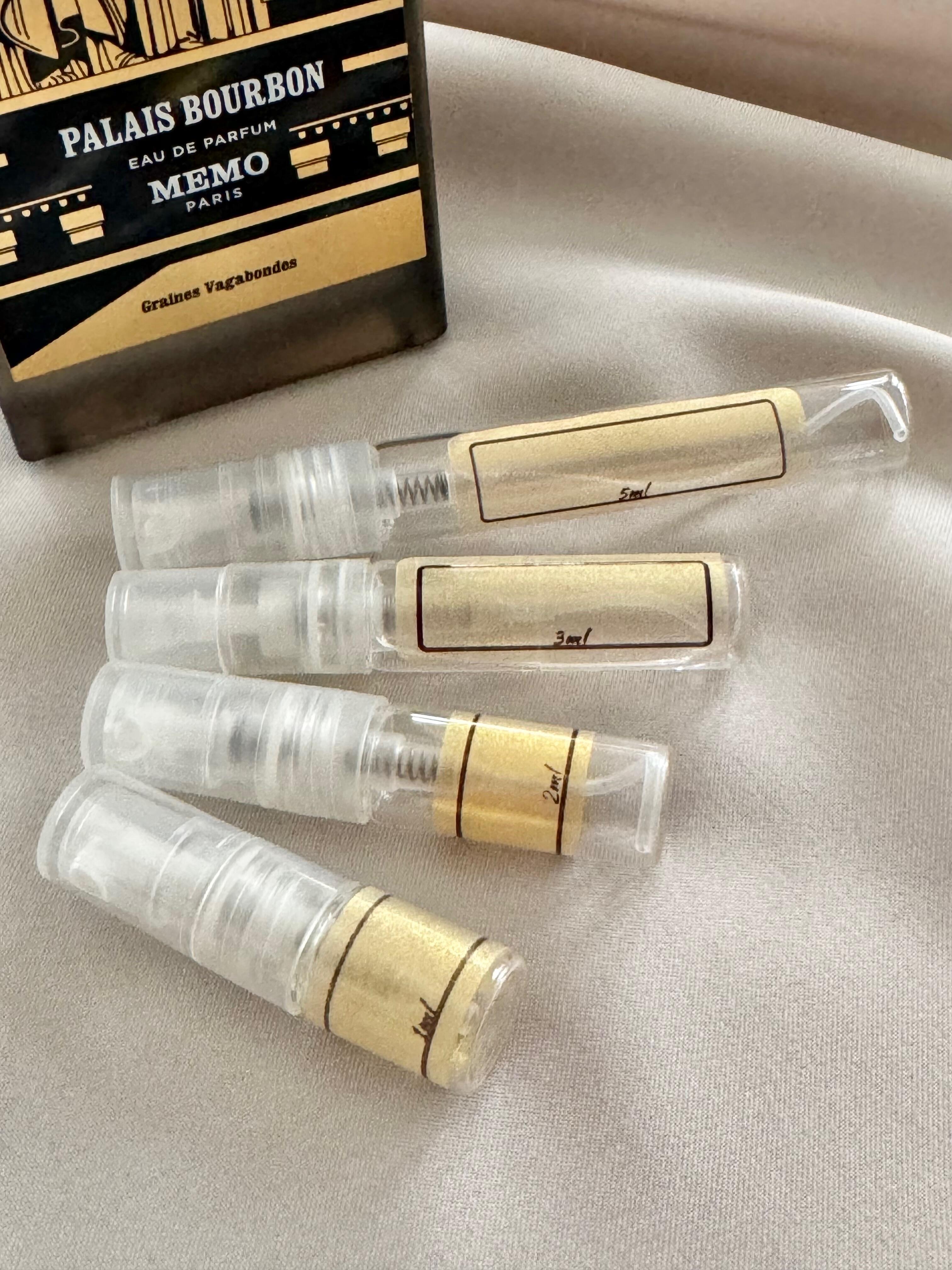 Memo Paris Palais Bourbon with sample bottles