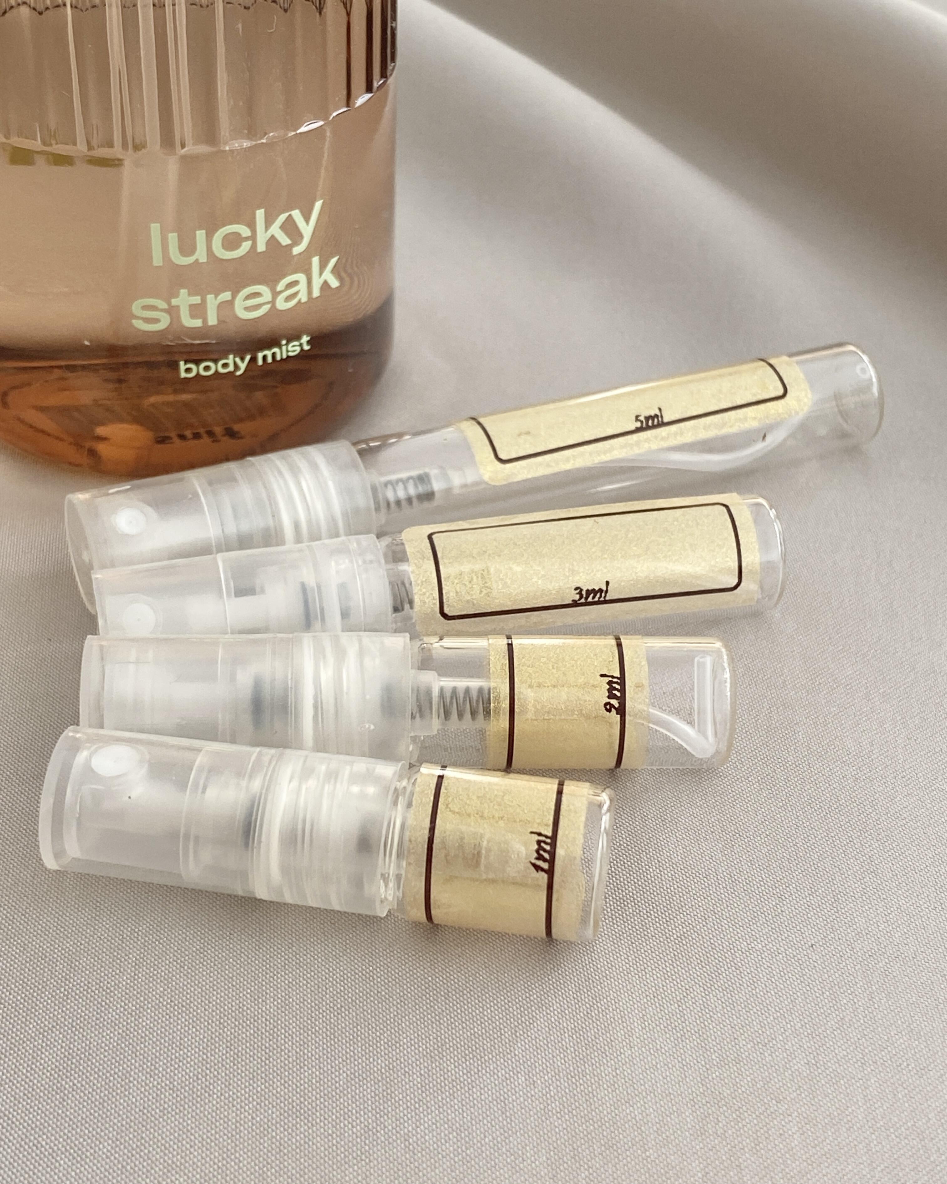 Snif | Lucky Streak Body Mist | Fragrance Samples