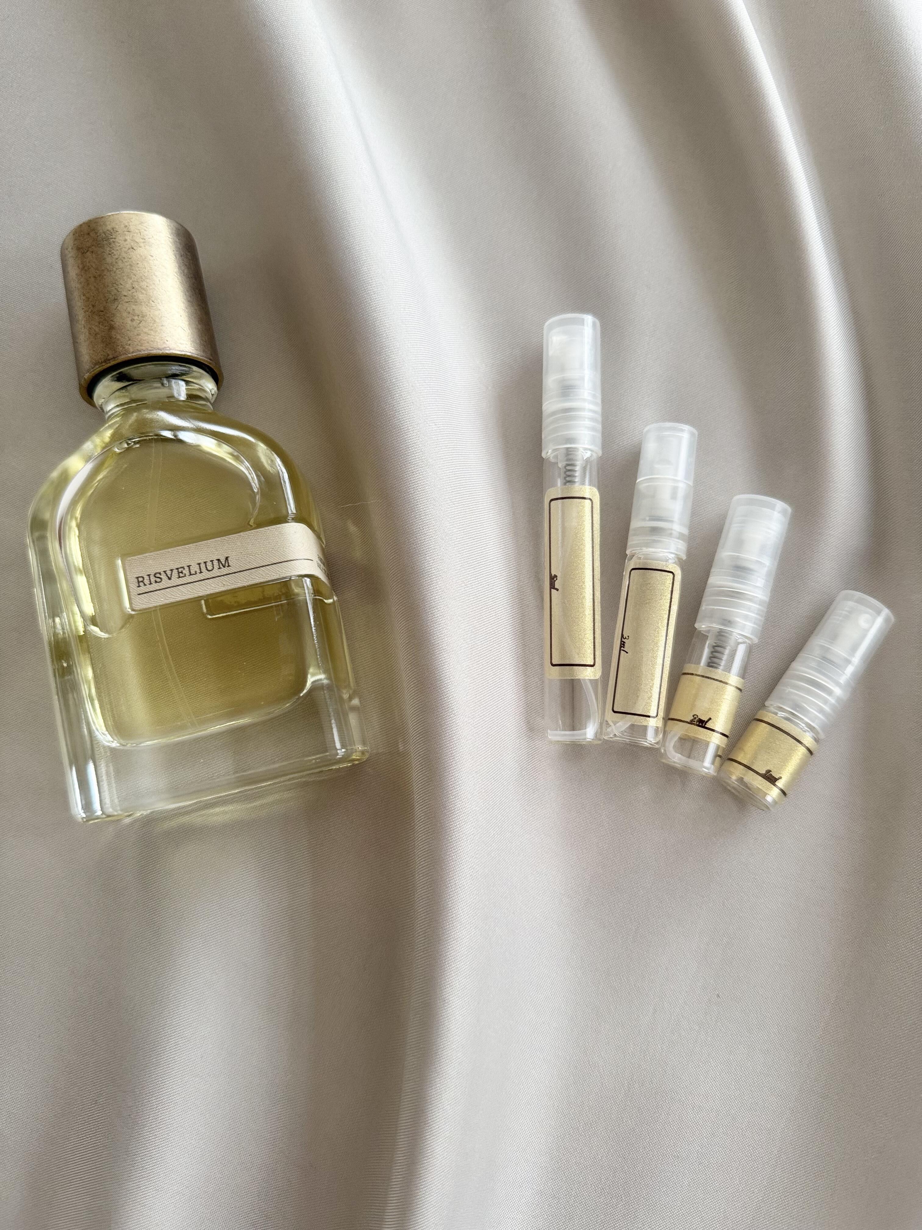 Orto Pariso Risvelium with sample bottles