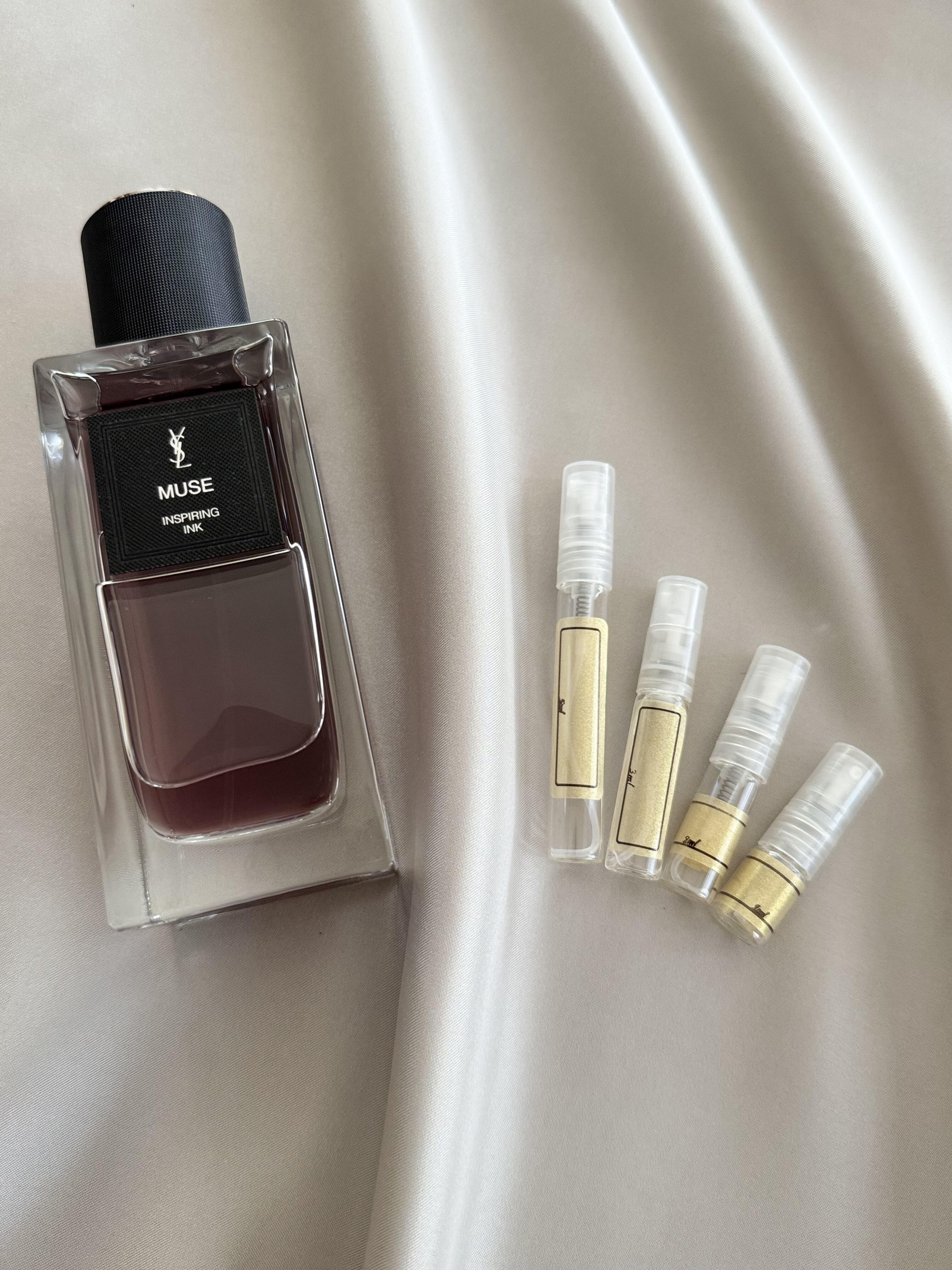Yves Saint Laurent Muse with sample bottles