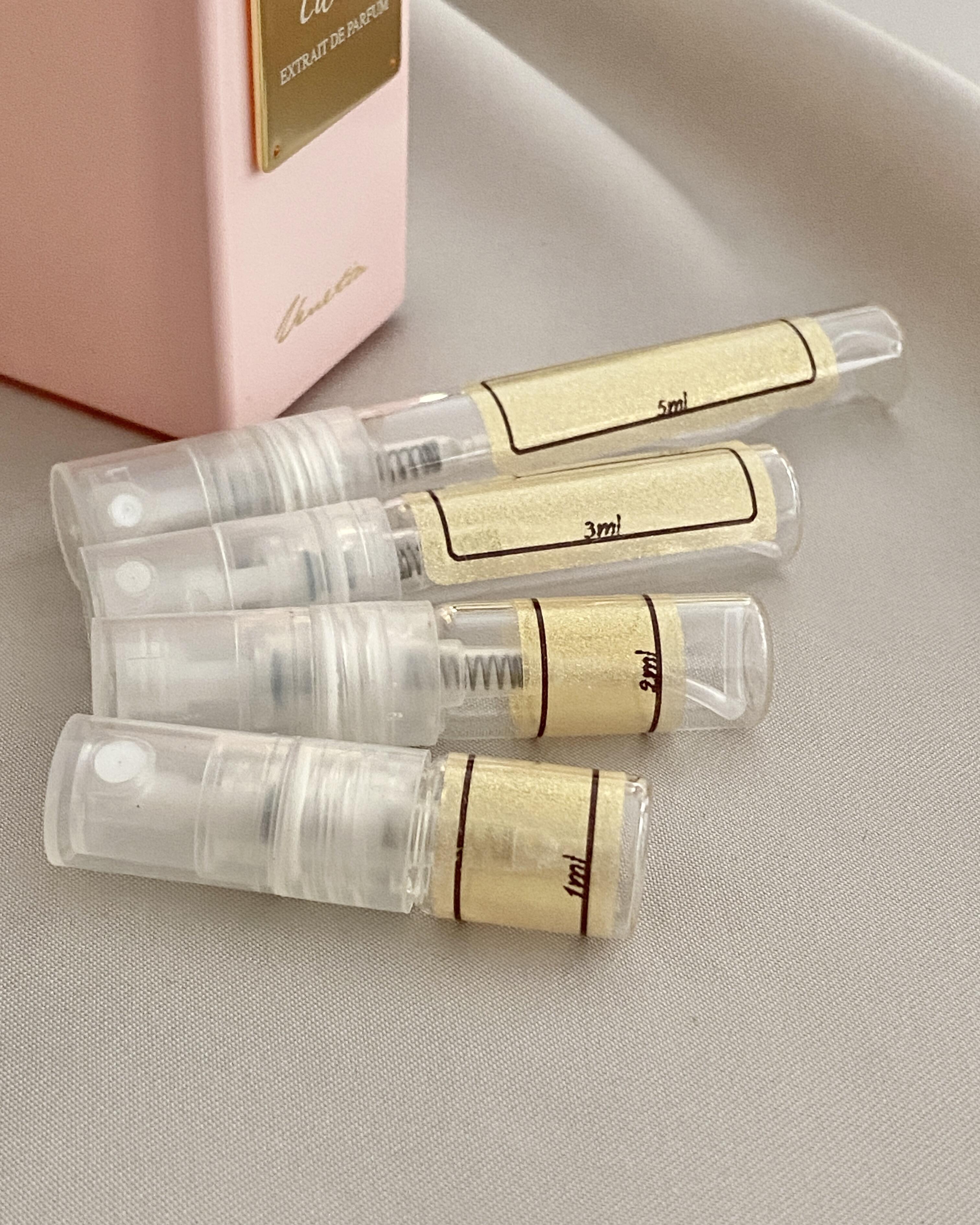 Gritti Tutu with sample bottles