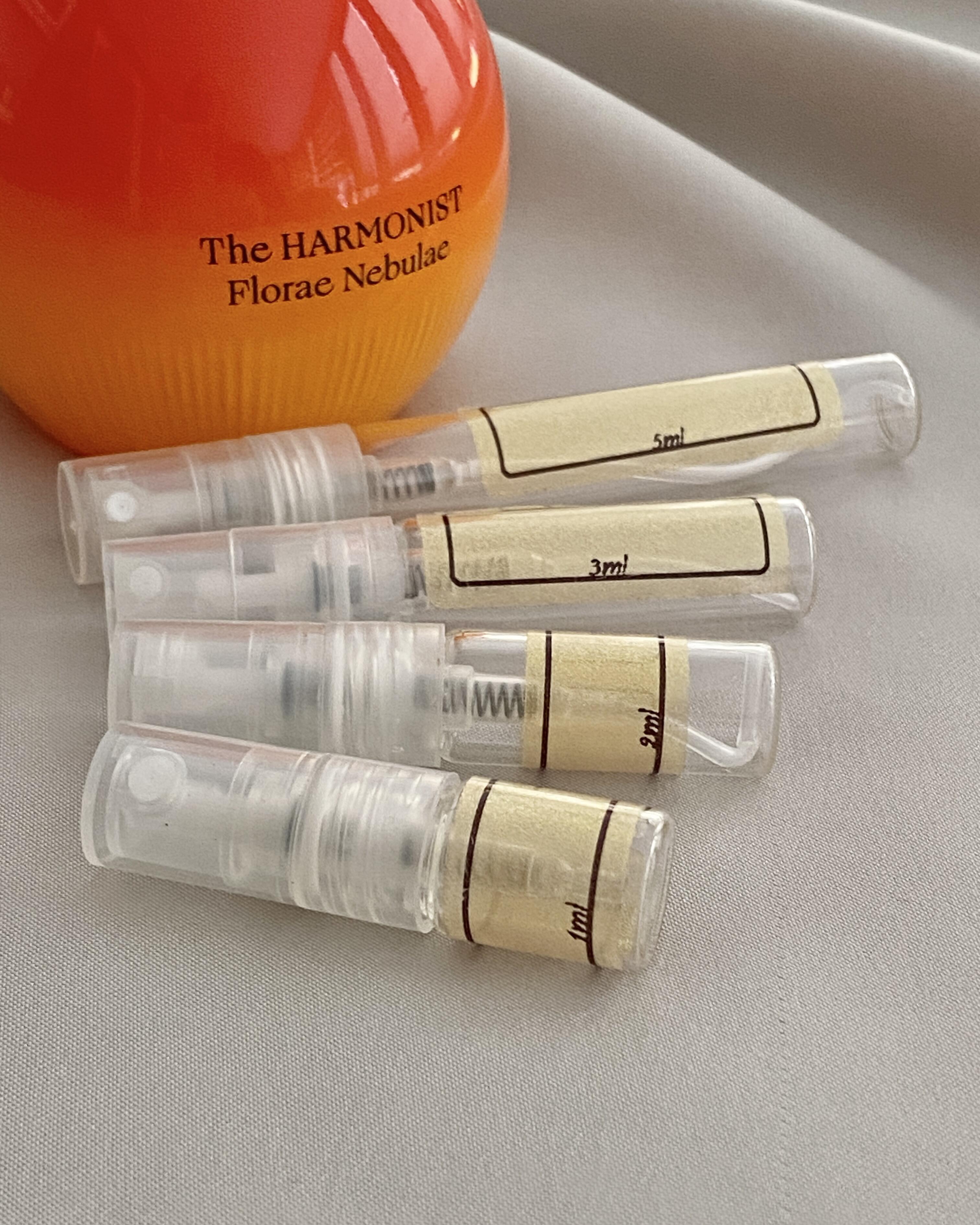 The Harmonist Florae Nebulae and sample bottles