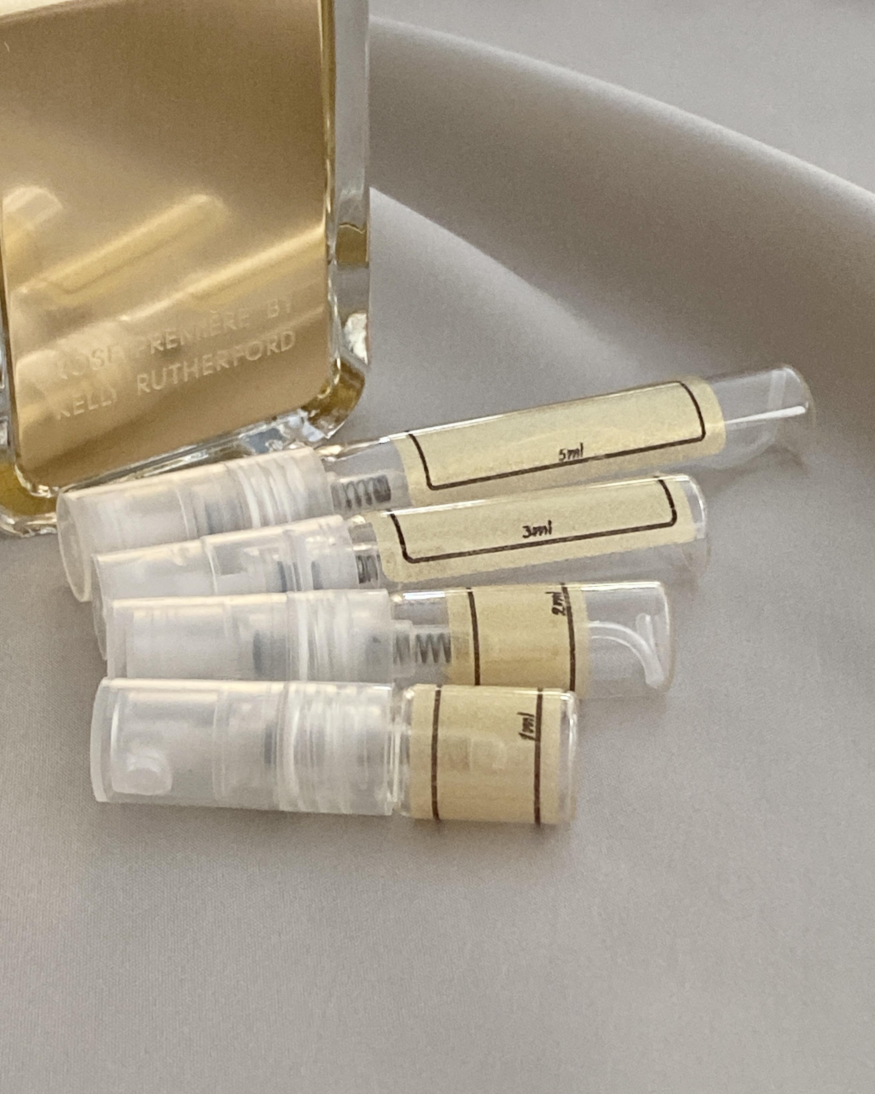VERONIQUE GABAI Rose Premiere and sample bottles