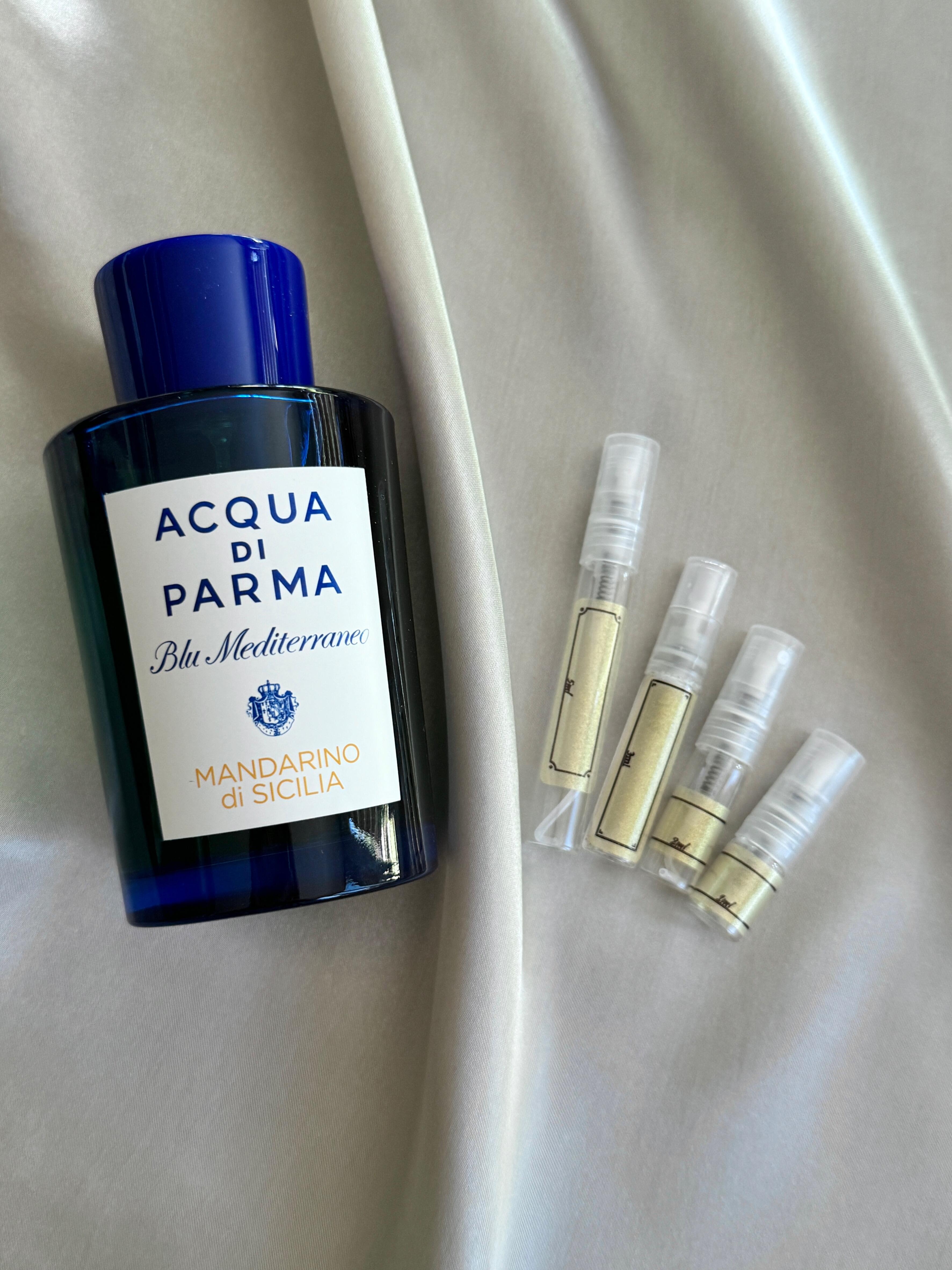 Aqua di Parma Mandarino di Sicilia perfume with samples bottles