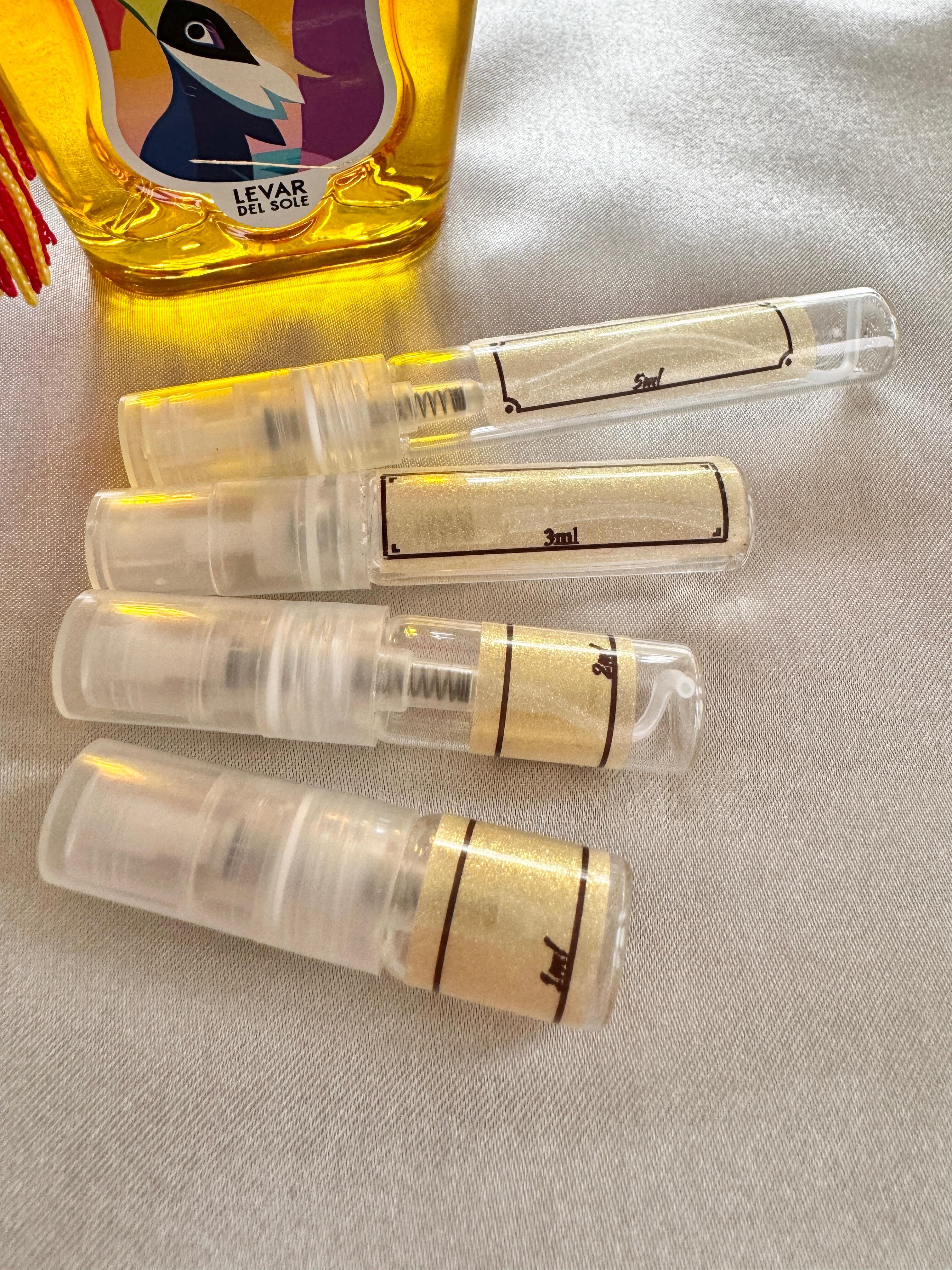 Xerjoff Levar Del Sole perfume with sample bottles