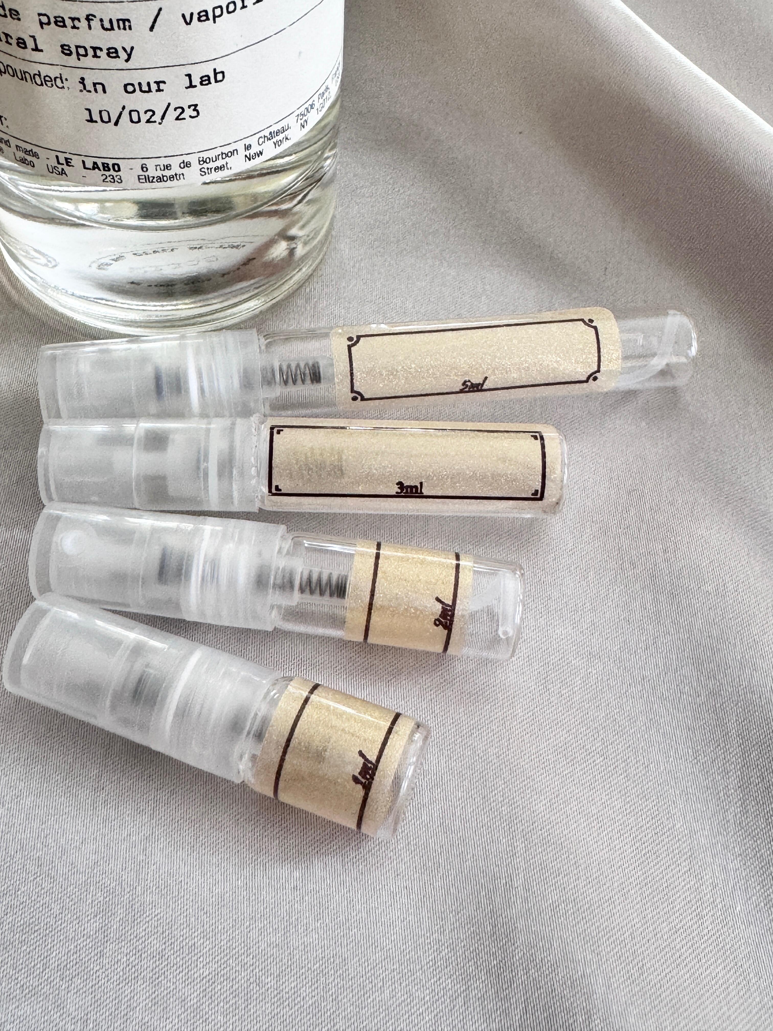 Le Labo Bergamore 22 perfume with sample bottles