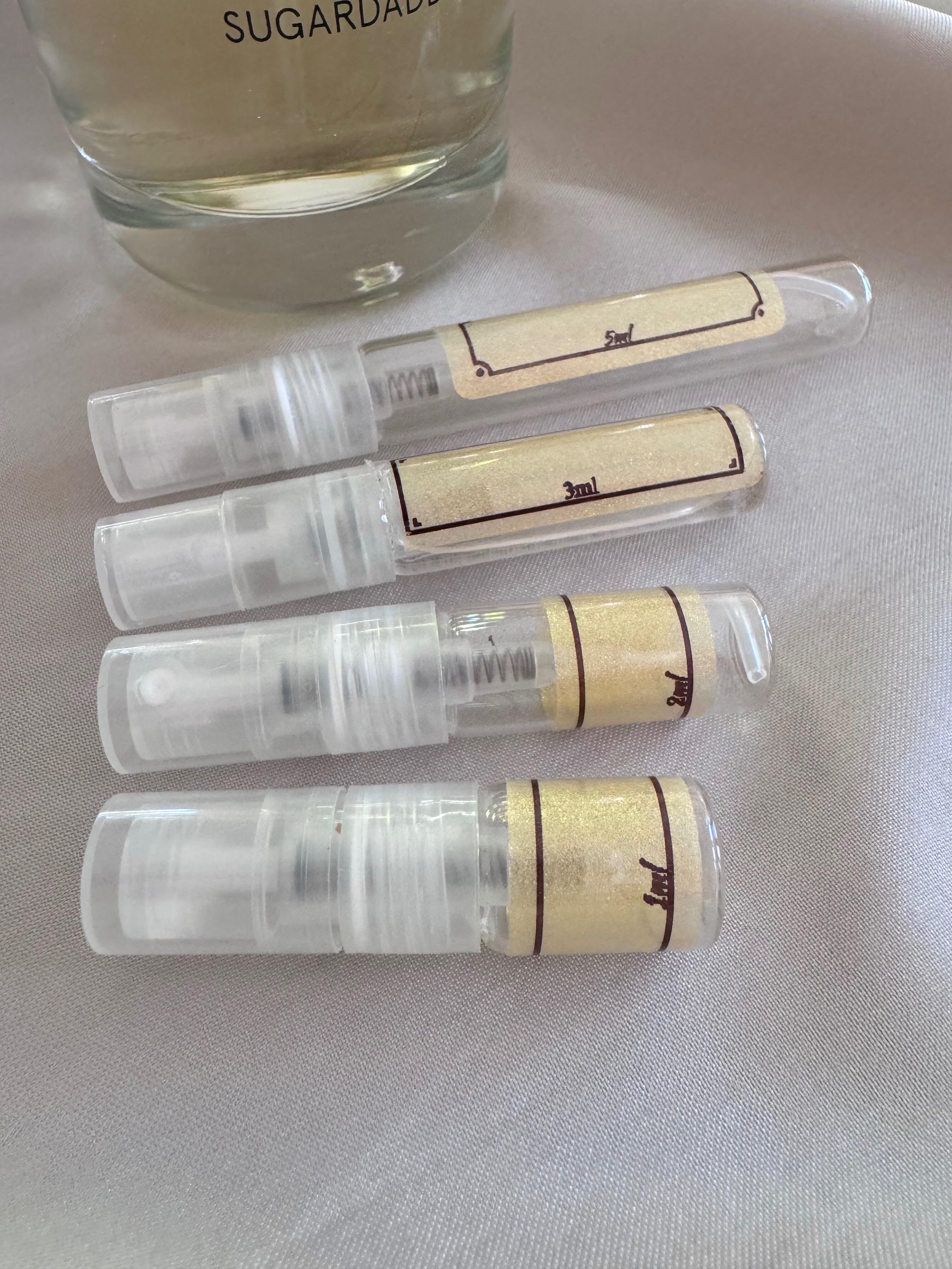 Fugazzi Sugardaddy perfume with sample bottles